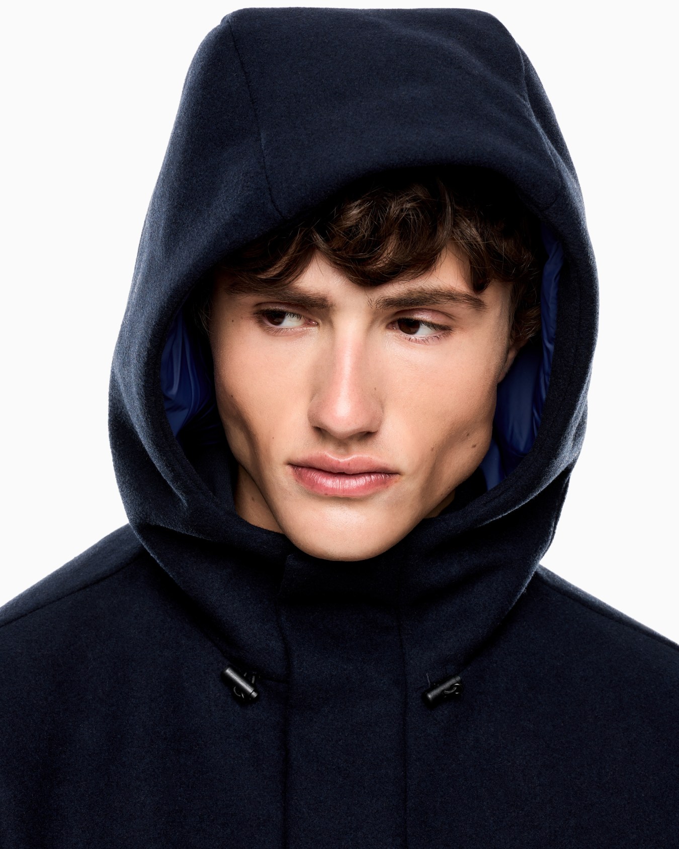 Wool-blend hooded parka Slide 3