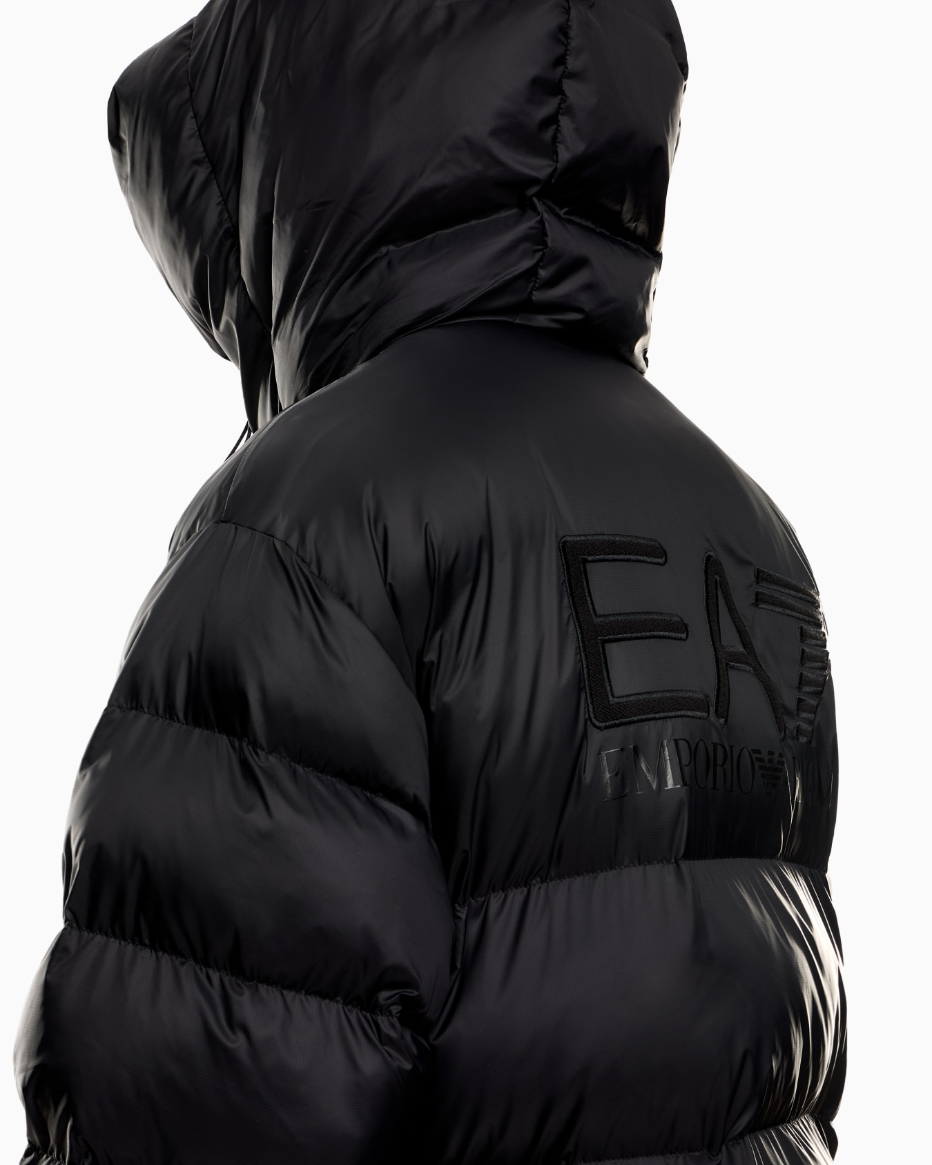 Parka rembourrée à capuche en tissu technique Diapositive 4
