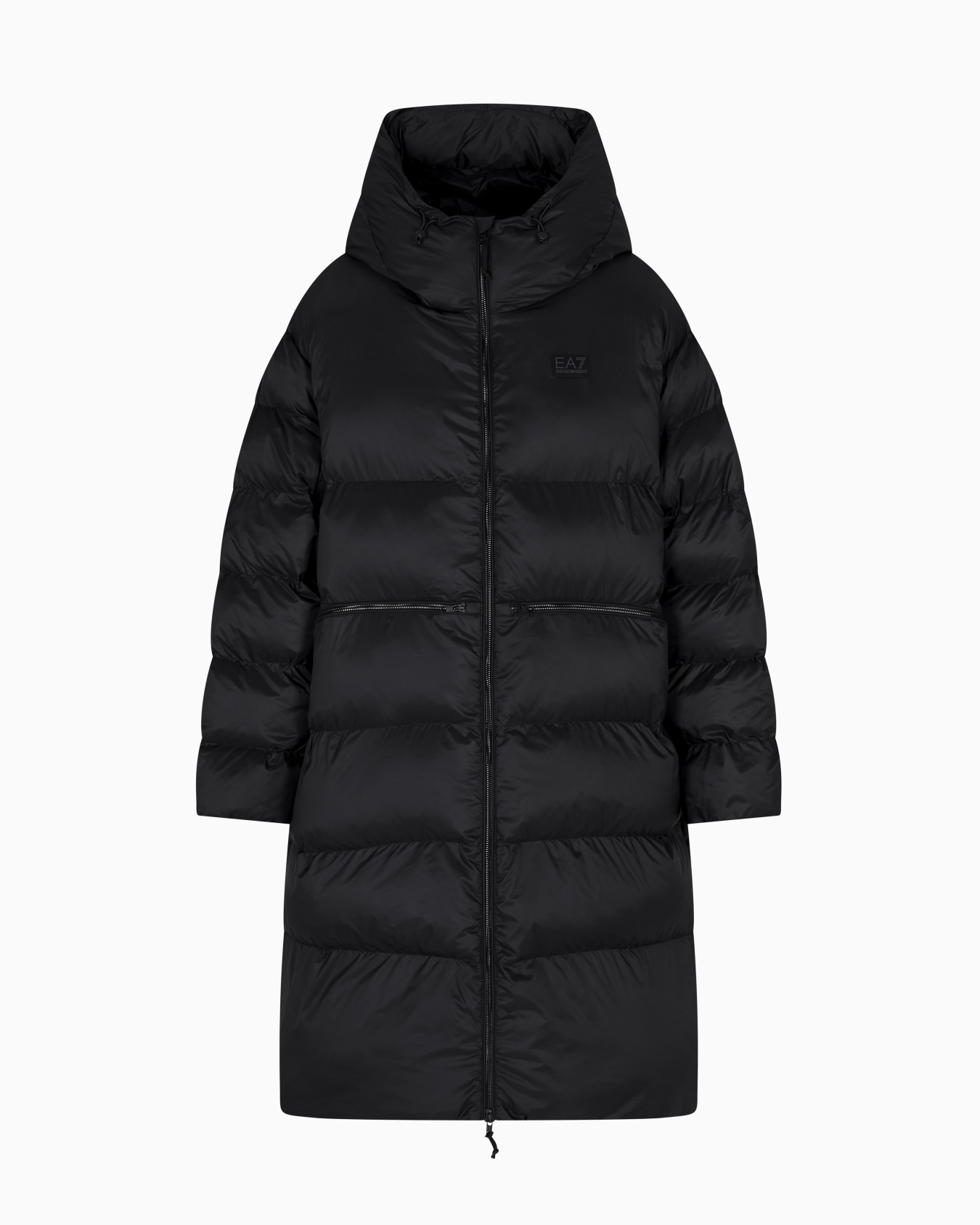 Parka rembourrée à capuche en tissu technique Diapositive 0
