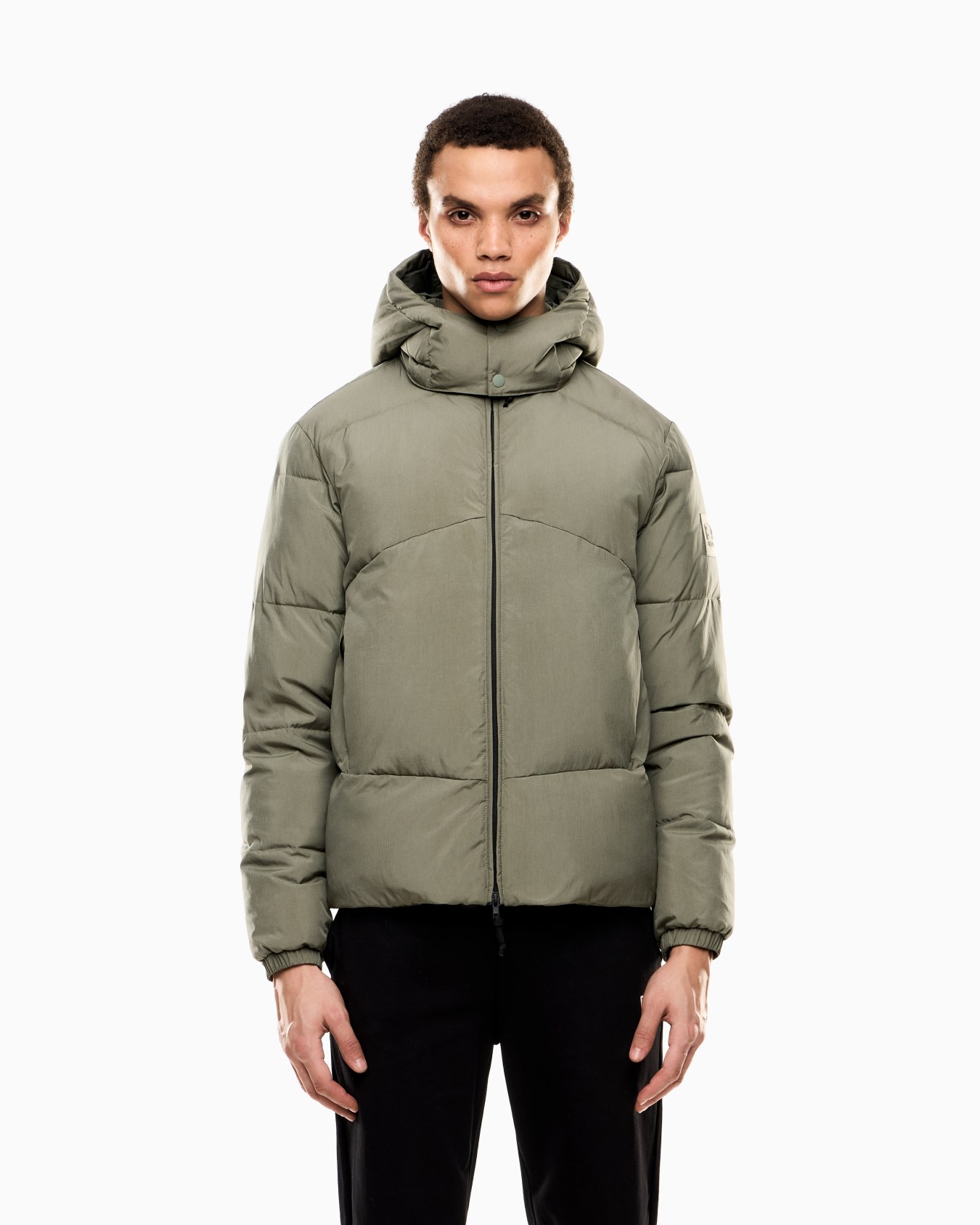 Veste rembourrée à capuche en nylon irisé Diapositive 3