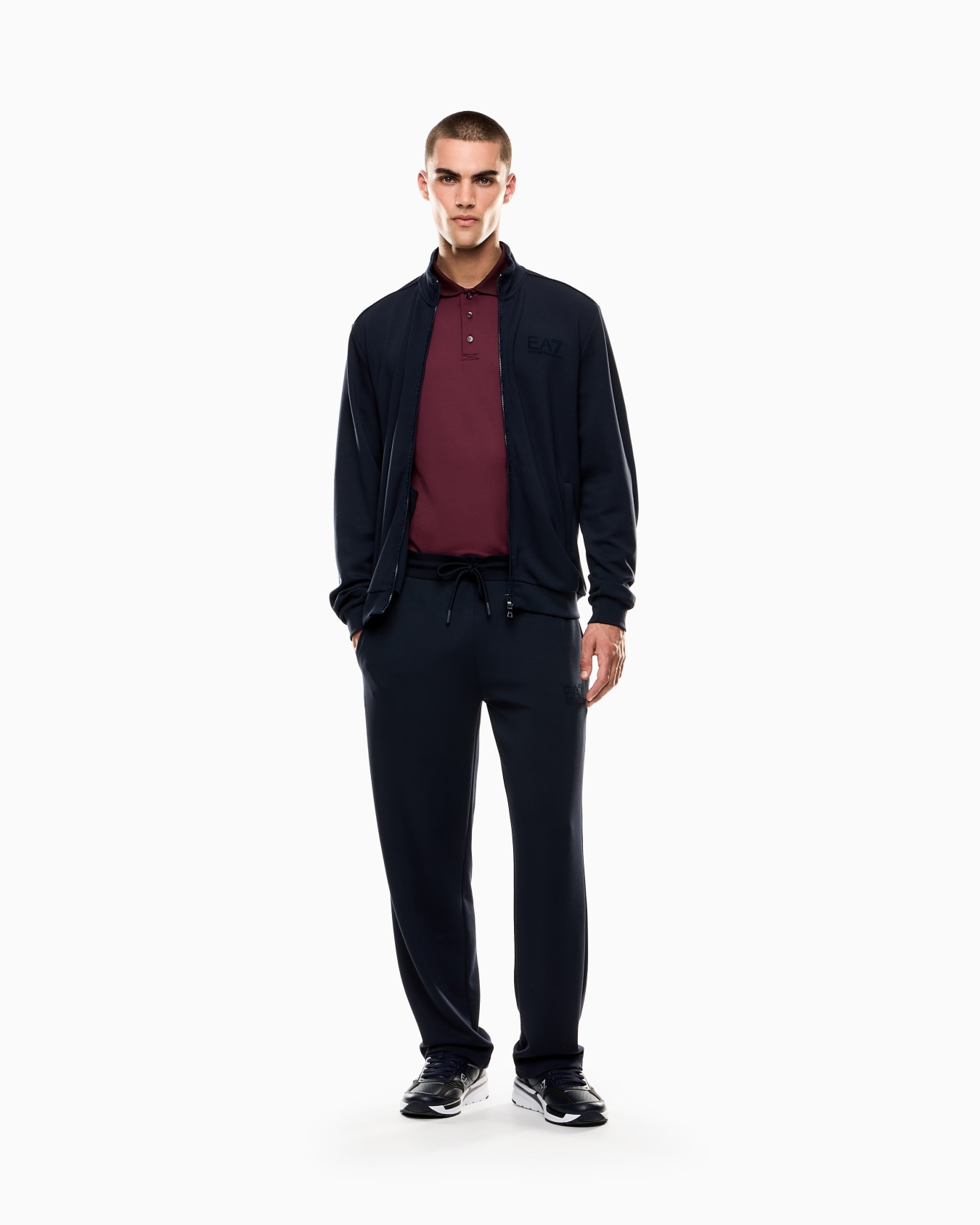 Lux Identity polo shirt in a modal-blend piqué Slide 1
