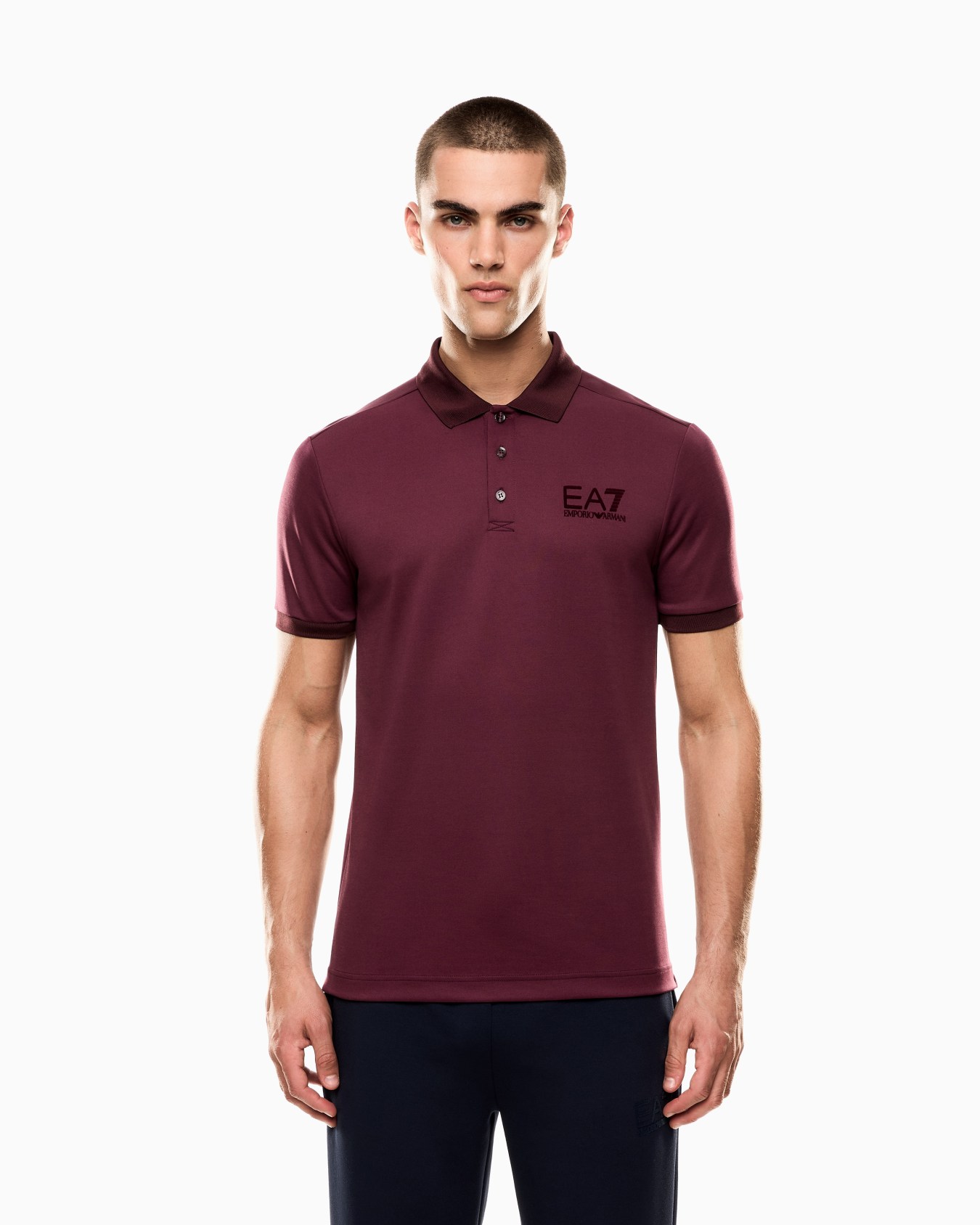 Lux Identity polo shirt in a modal-blend piqué Slide 3