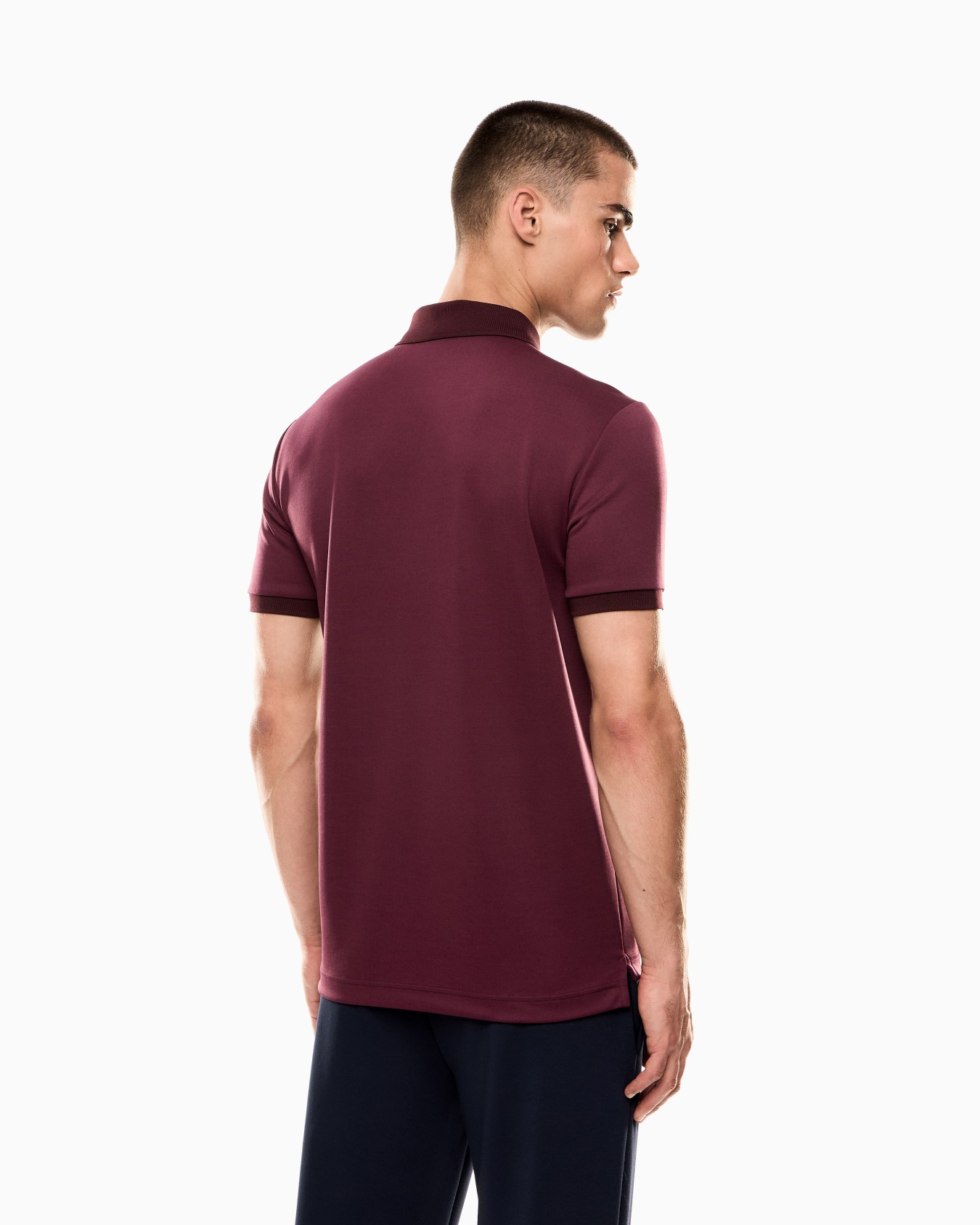 Lux Identity polo shirt in a modal-blend piqué Slide 2