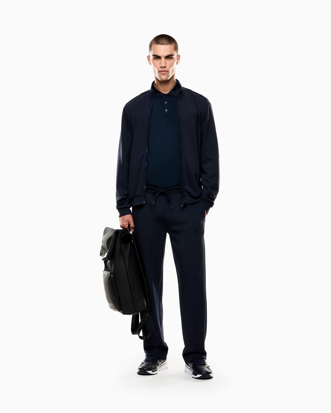 Sweat-shirt Lux Identity en interlock de mélange de modal Diapositive 1