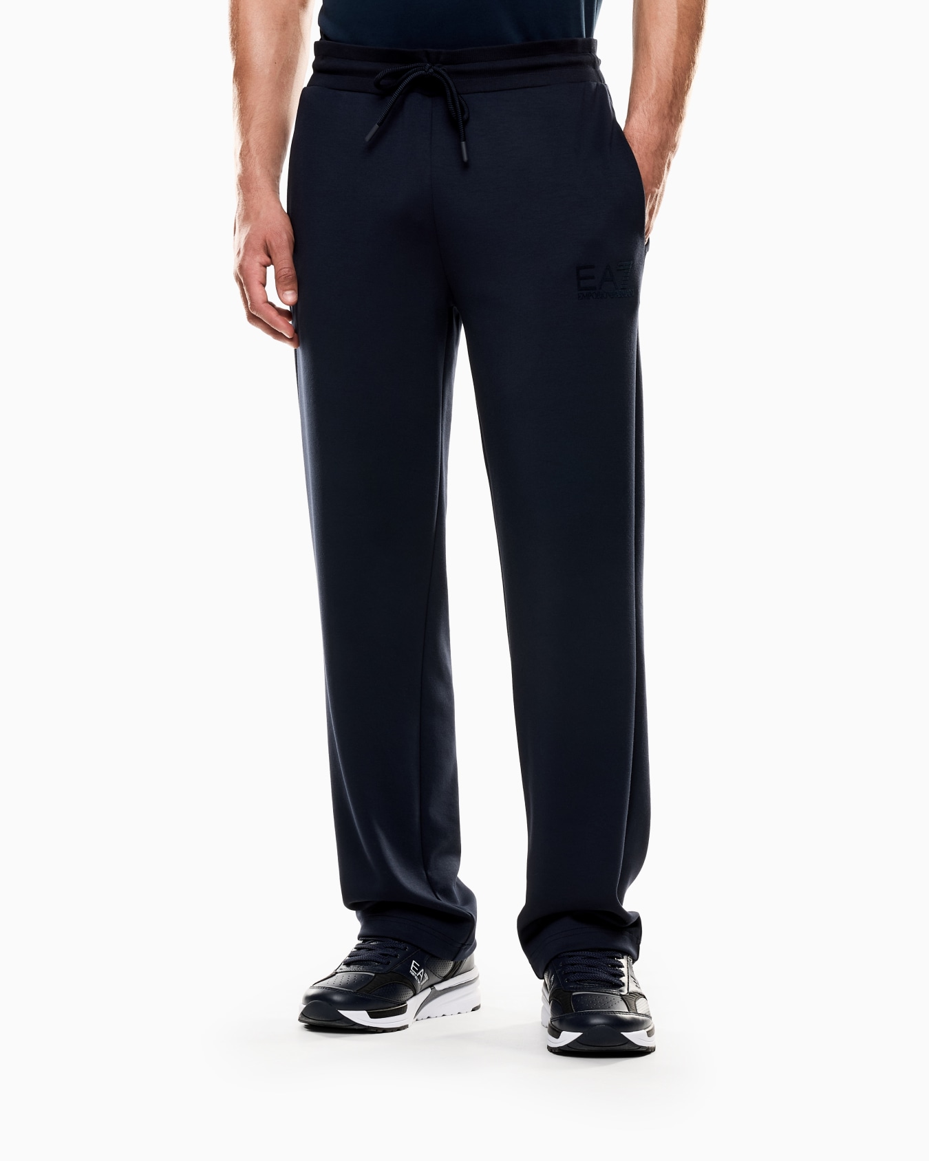Lux Identity modal-blend interlock trousers Slide 3