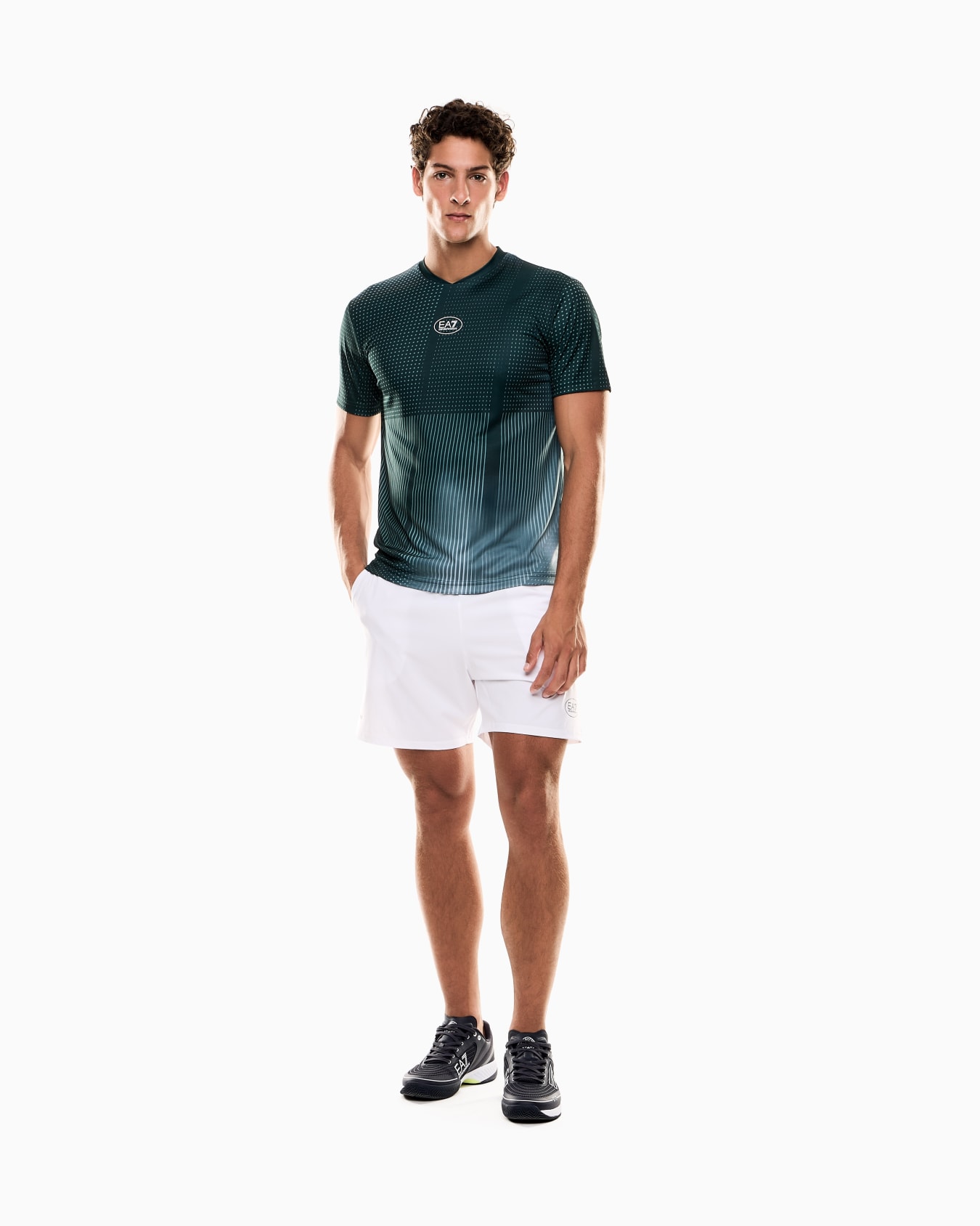 Tennis Pro crew-neck T-shirt in VENTUS7 technical fabric Slide 1