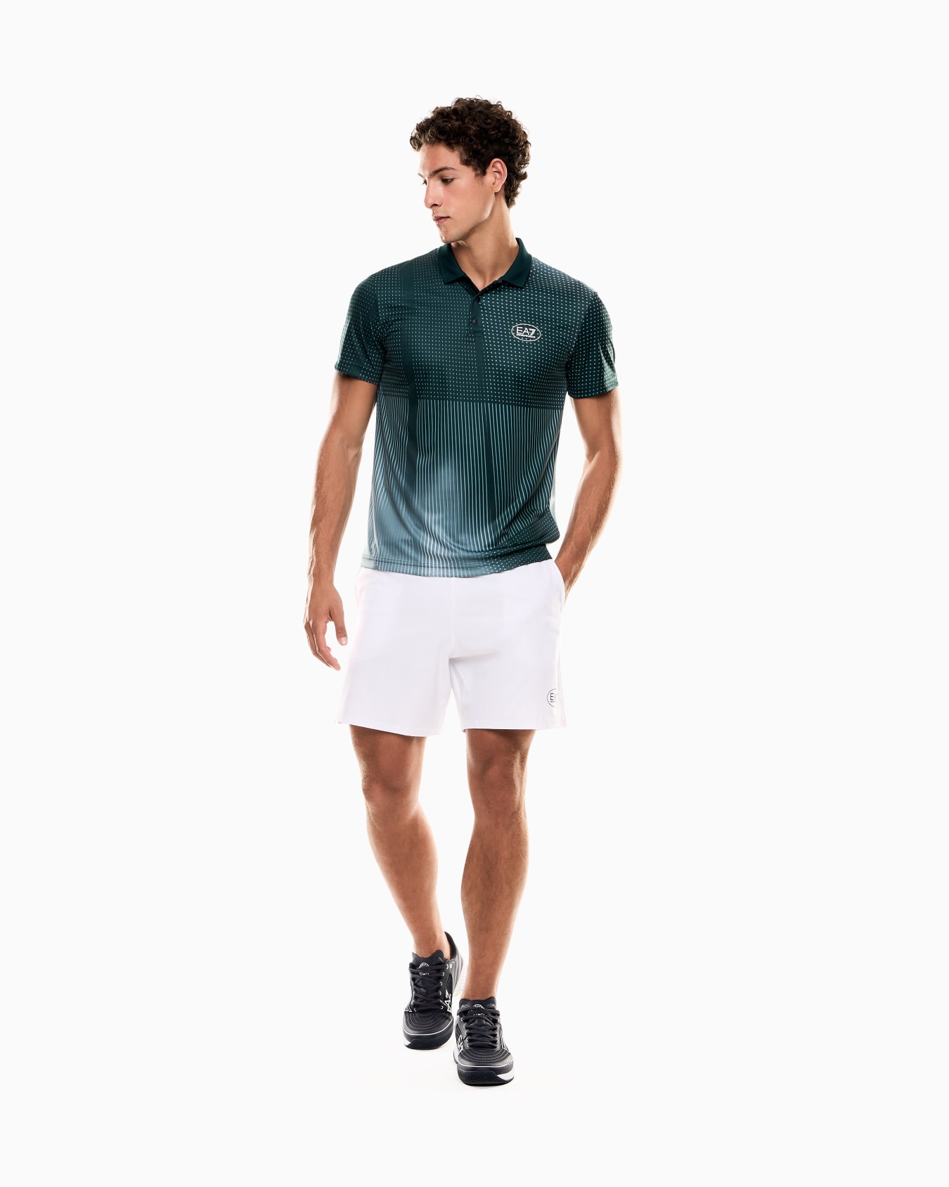 Tennis Pro polo shirt in VENTUS7 technical fabric with print Slide 1