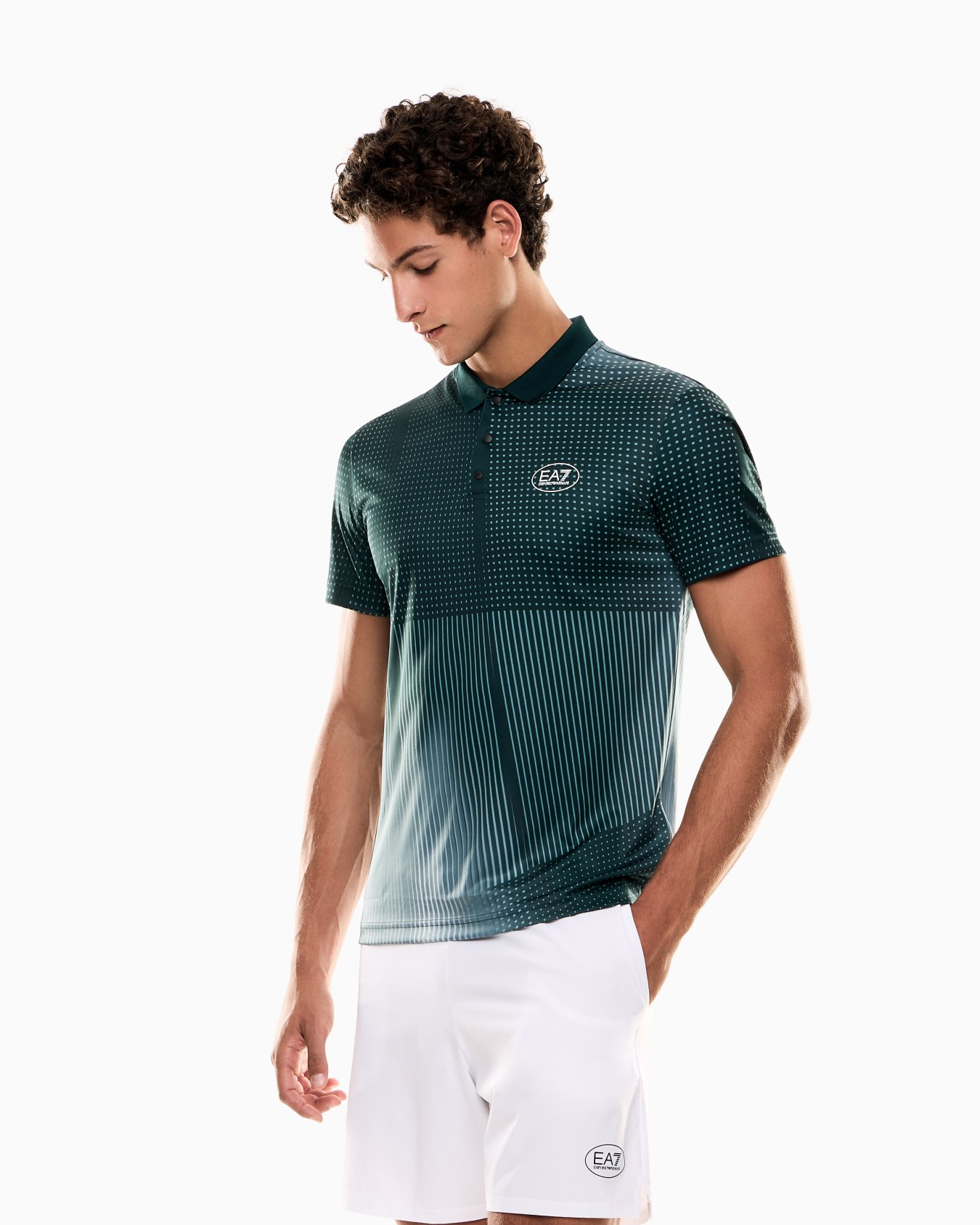 Tennis Pro polo shirt in VENTUS7 technical fabric with print Slide 3