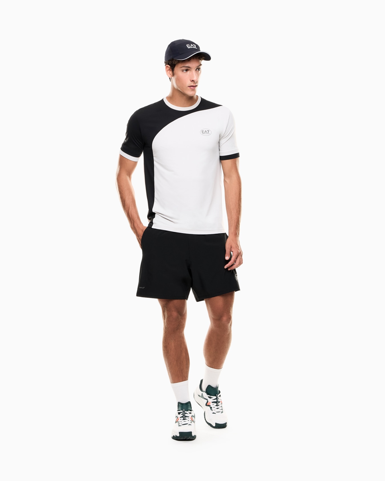 Tennis Pro crew-neck T-shirt in VENTUS7 technical fabric Slide 1