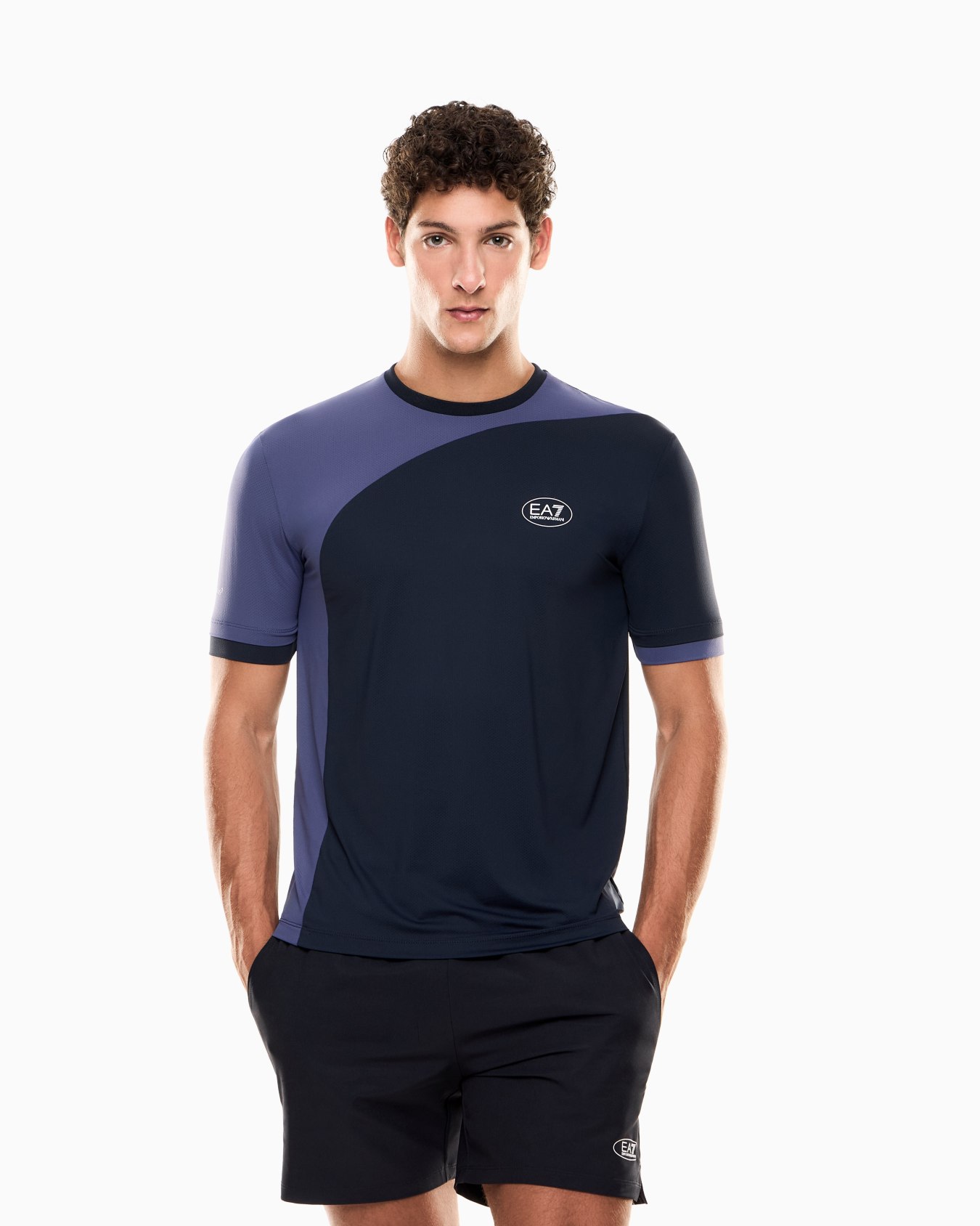 Tennis Pro crew-neck T-shirt in VENTUS7 technical fabric Slide 3