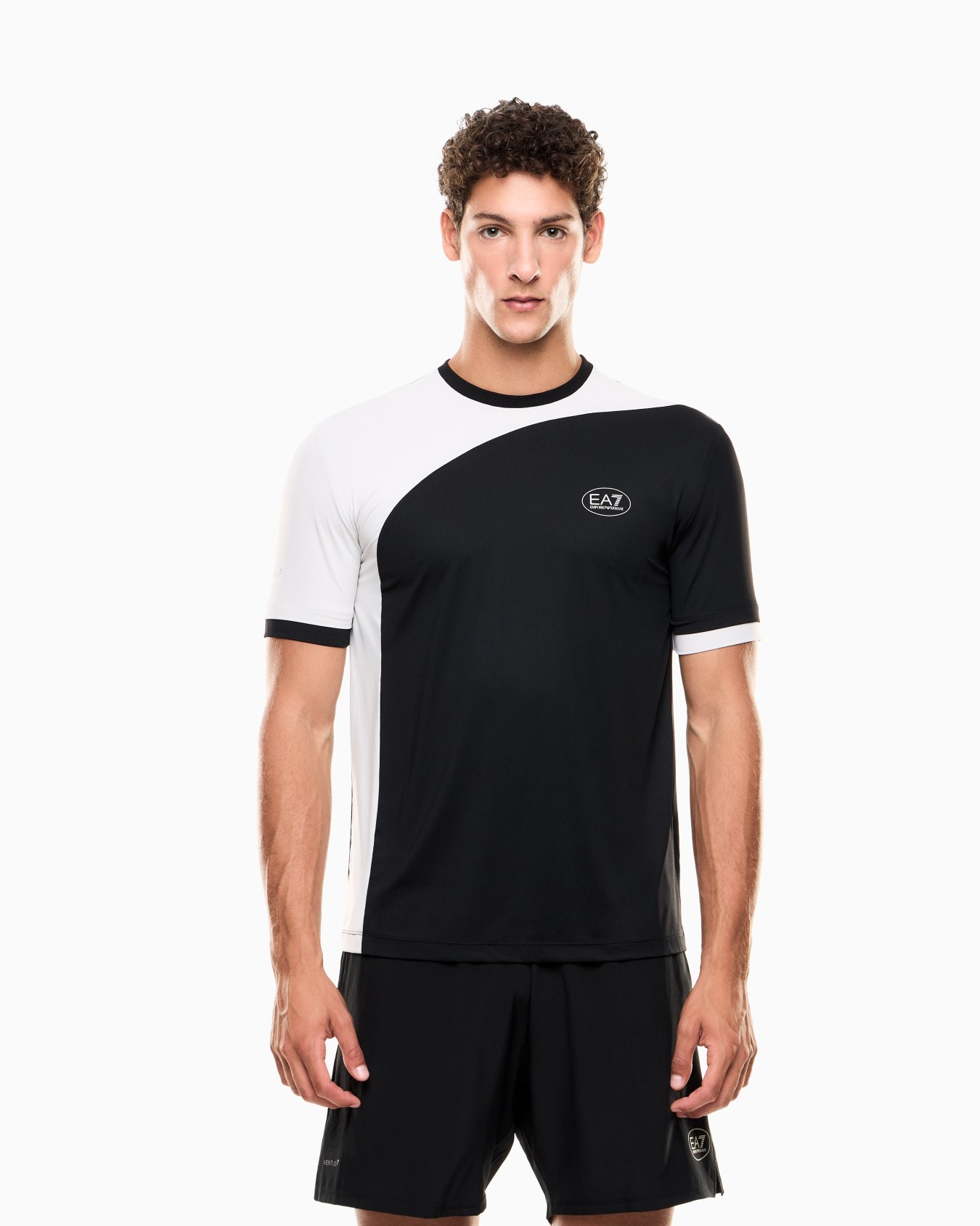 Tennis Pro crew-neck T-shirt in VENTUS7 technical fabric Slide 3