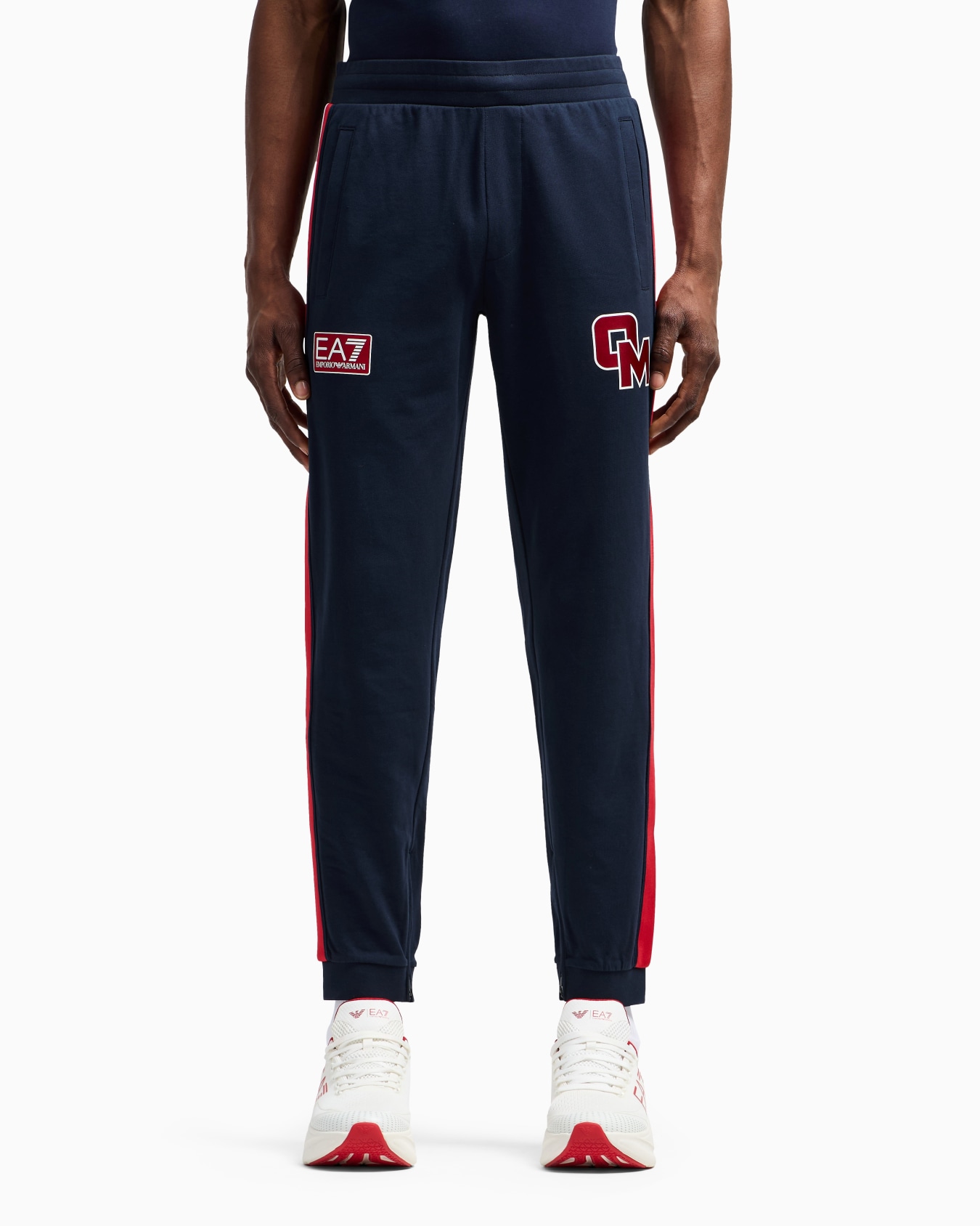 Olimpia Milano Cotton fleece joggers Slide 1