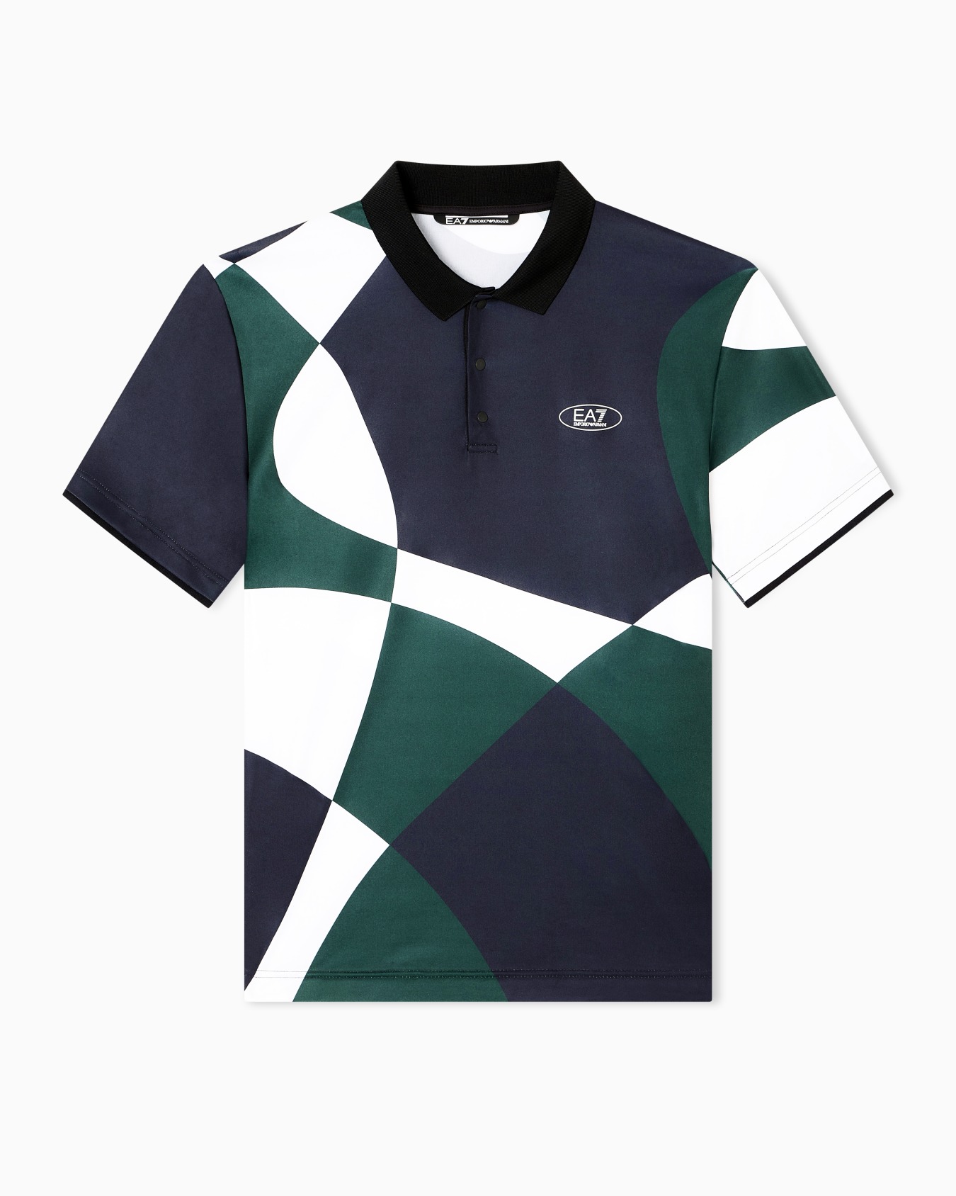Golf Pro printed polo shirt in VENTUS7 technical fabric Slide 0