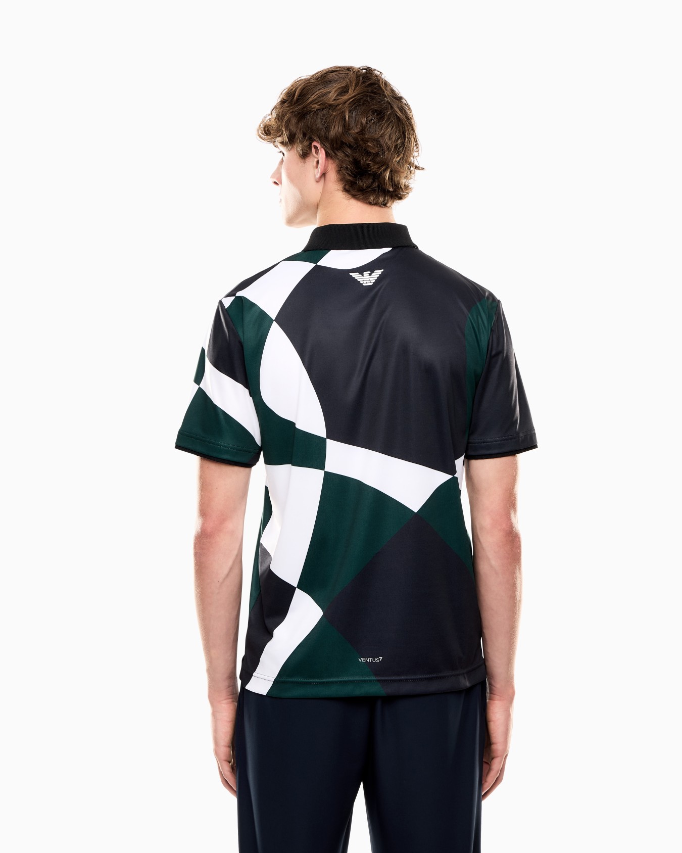 Golf Pro printed polo shirt in VENTUS7 technical fabric Slide 2