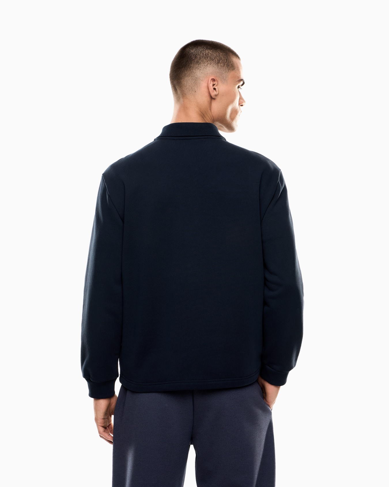 Golf Club long-sleeved pure cotton polo shirt Slide 2