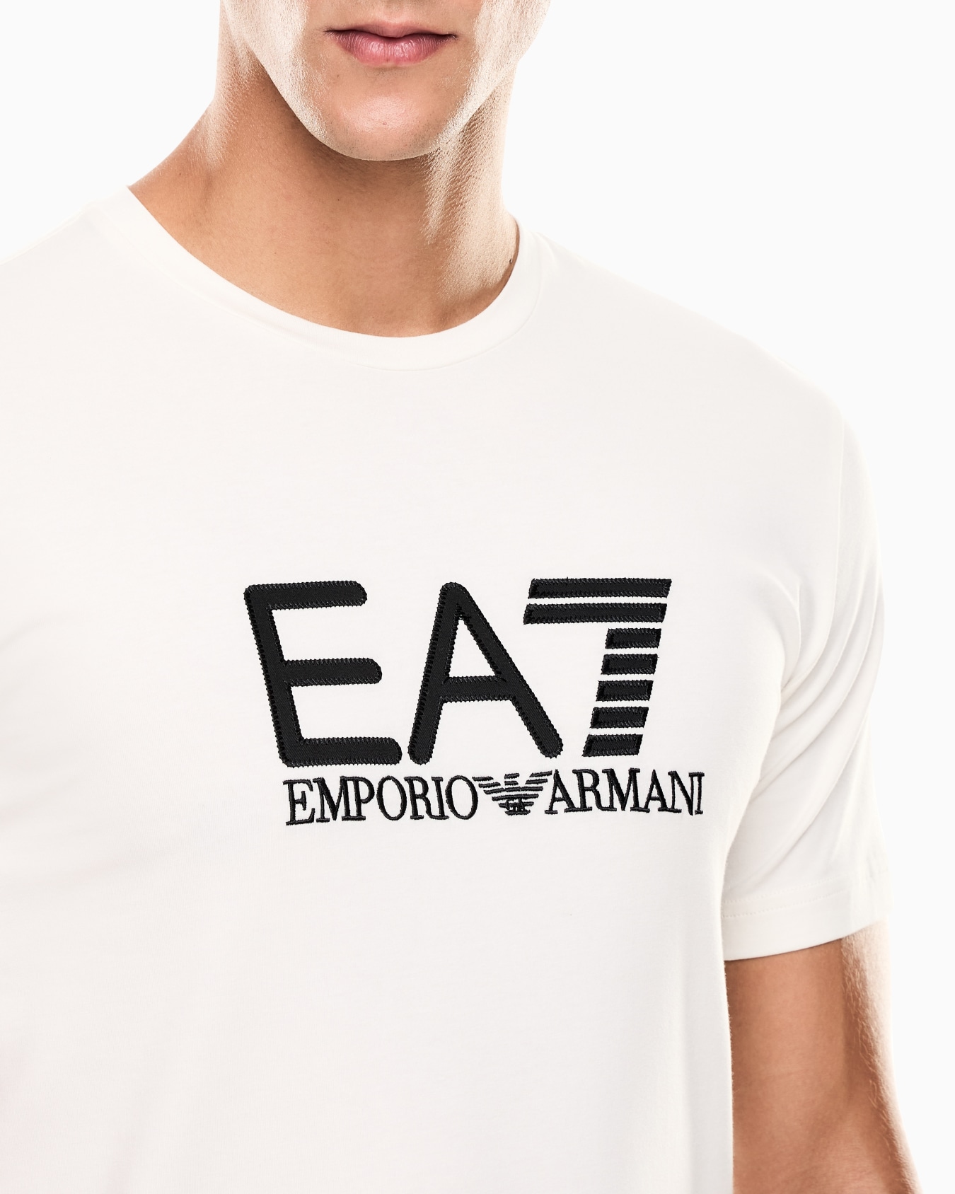 Camiseta de manga corta de punto elástico de algodón Visibility Diapositiva 4