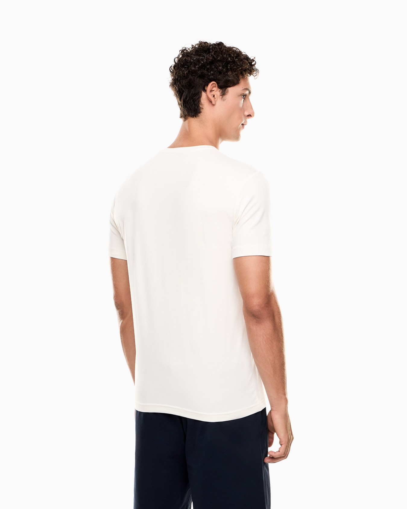Camiseta de manga corta de punto elástico de algodón Visibility Diapositiva 2