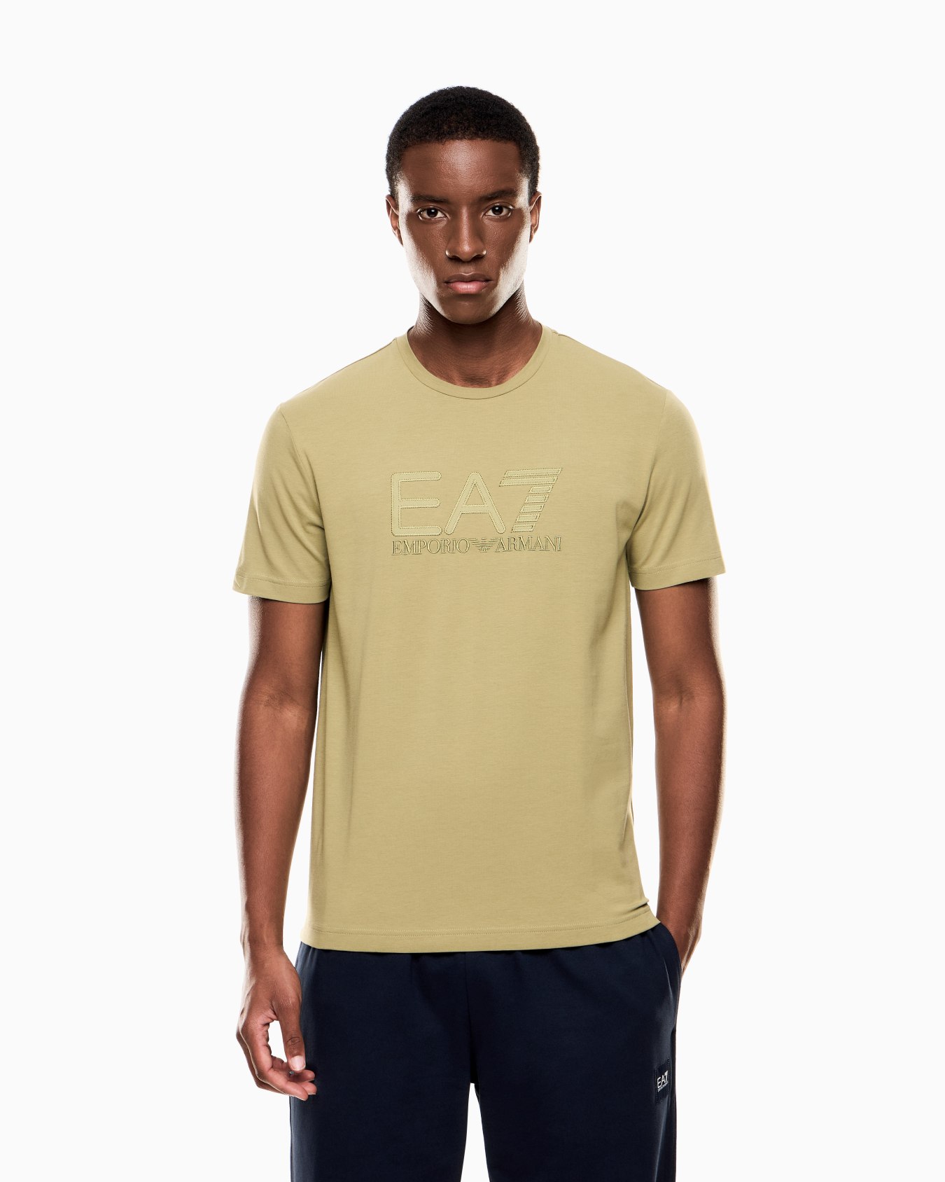 Visibility short-sleeved T-shirt in cotton stretch jersey Slide 3