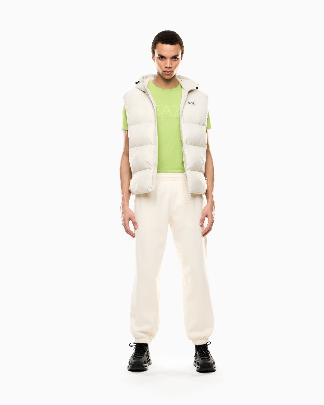 Visibility short-sleeved T-shirt in cotton stretch jersey Slide 1