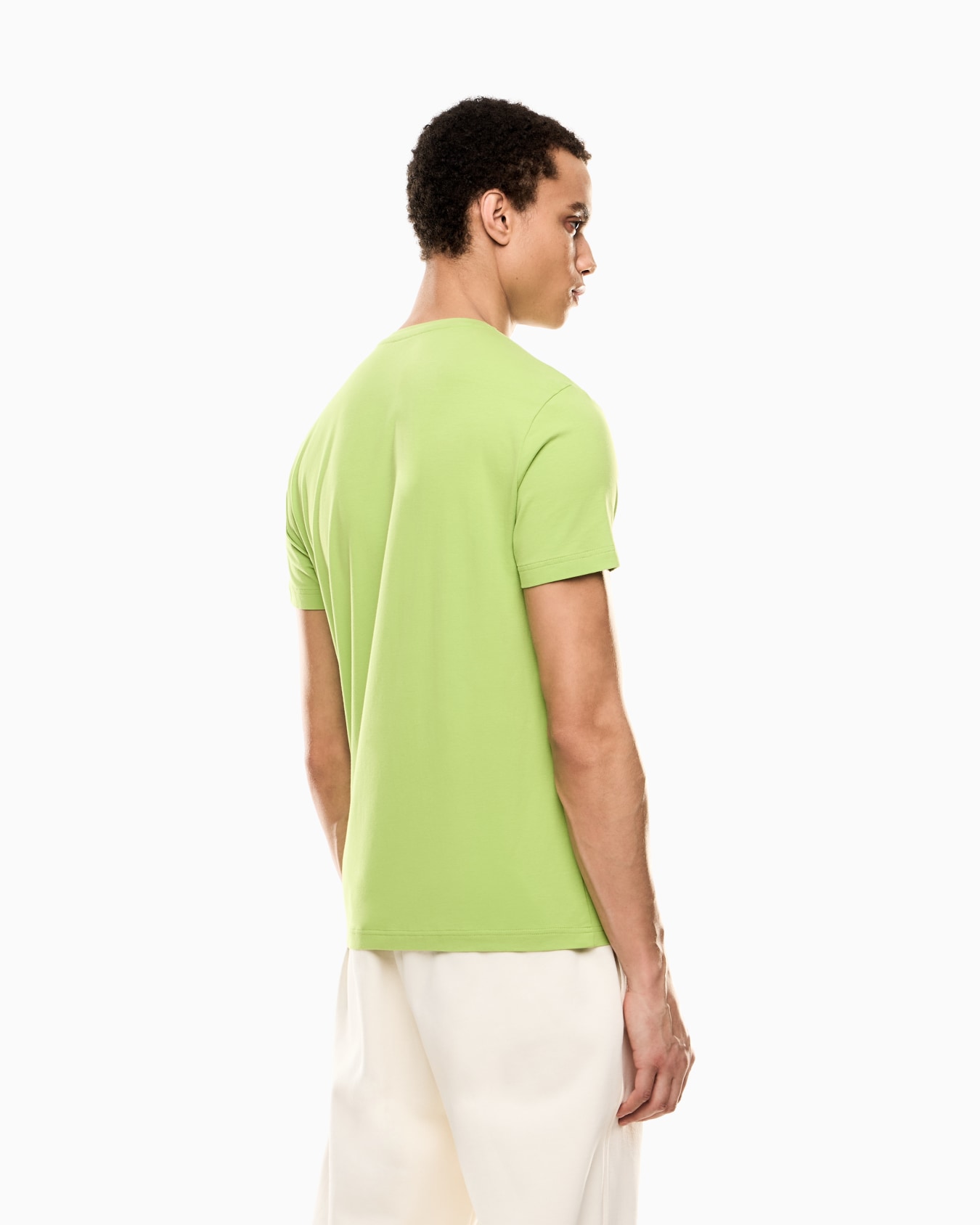 Visibility short-sleeved T-shirt in cotton stretch jersey Slide 2