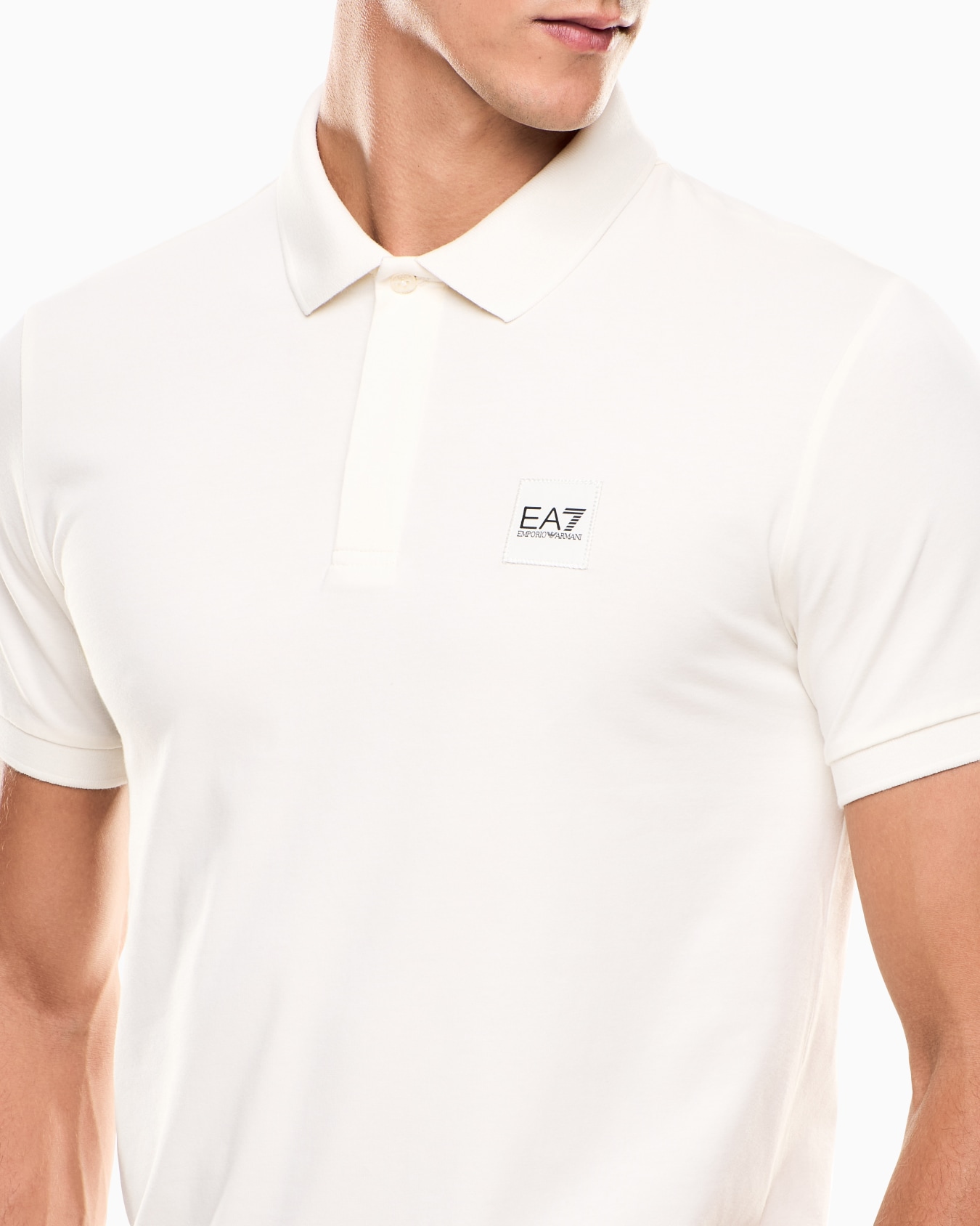 Visibility stretch cotton-jersey polo shirt Slide 4