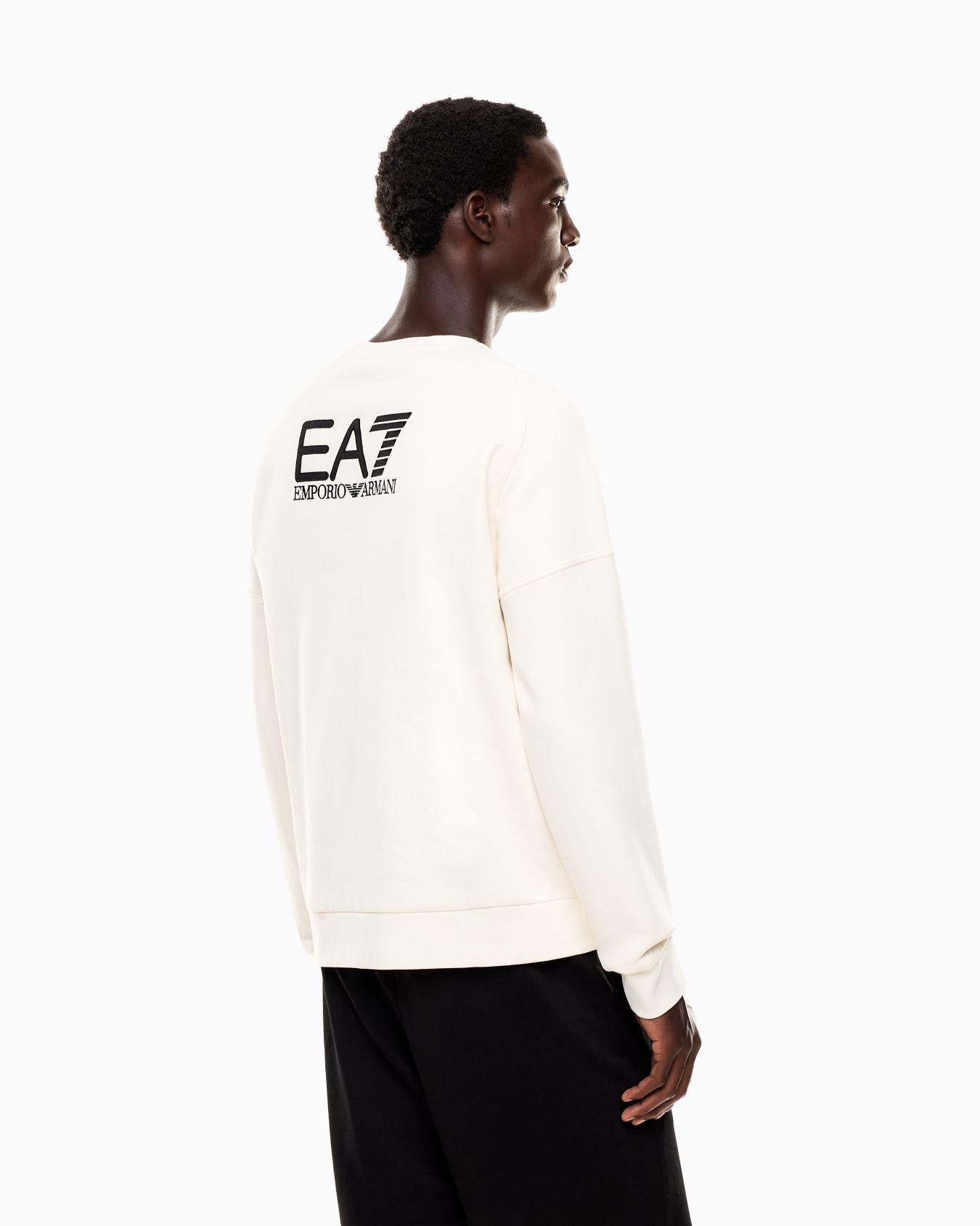 Visibility cotton-blend crew-neck sweatshirt Slide 2