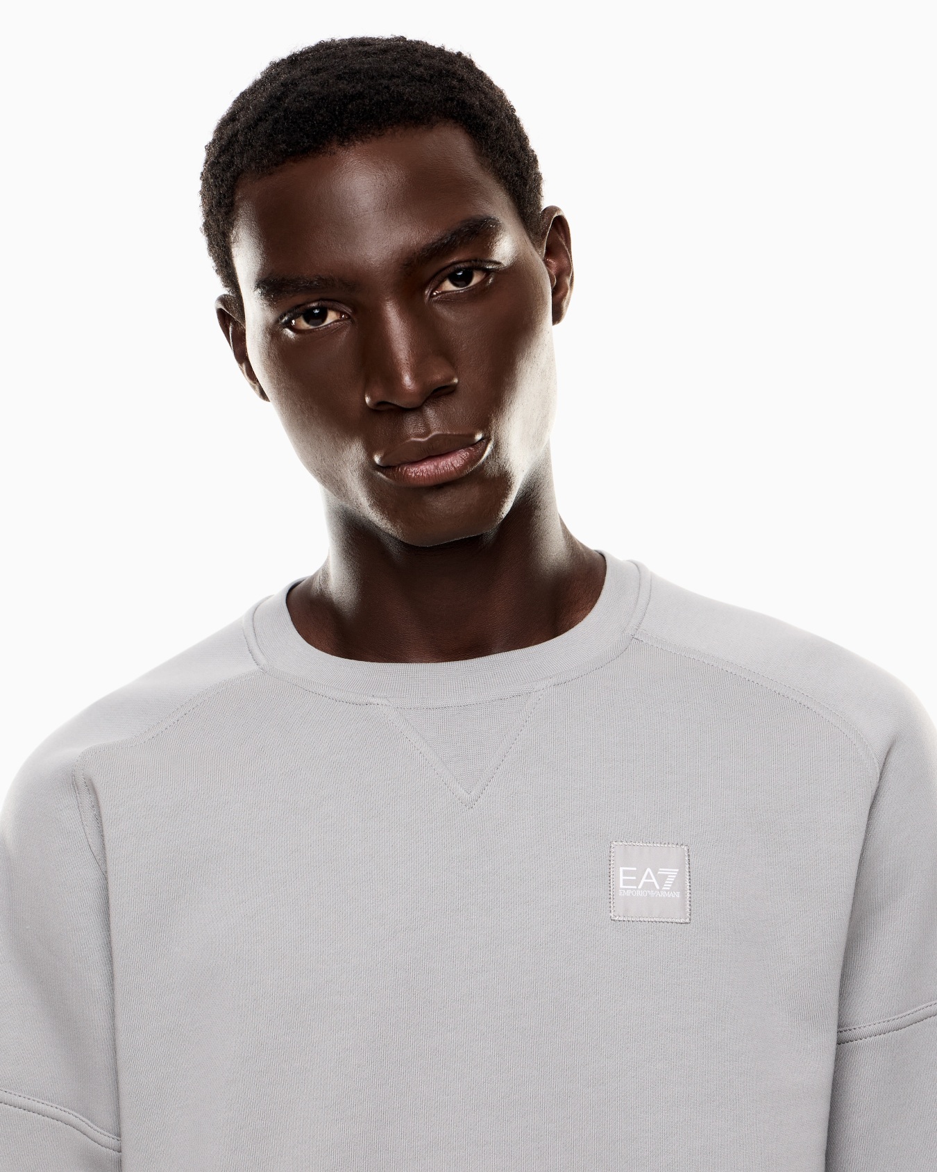Visibility cotton-blend crew-neck sweatshirt | EA7