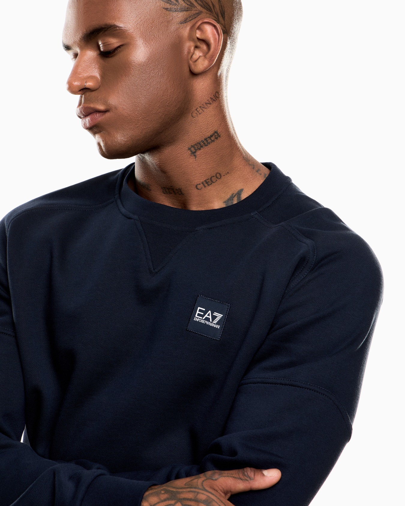 Sweat-shirt ras-du-cou Visibility en mélange de coton Diapositive 4