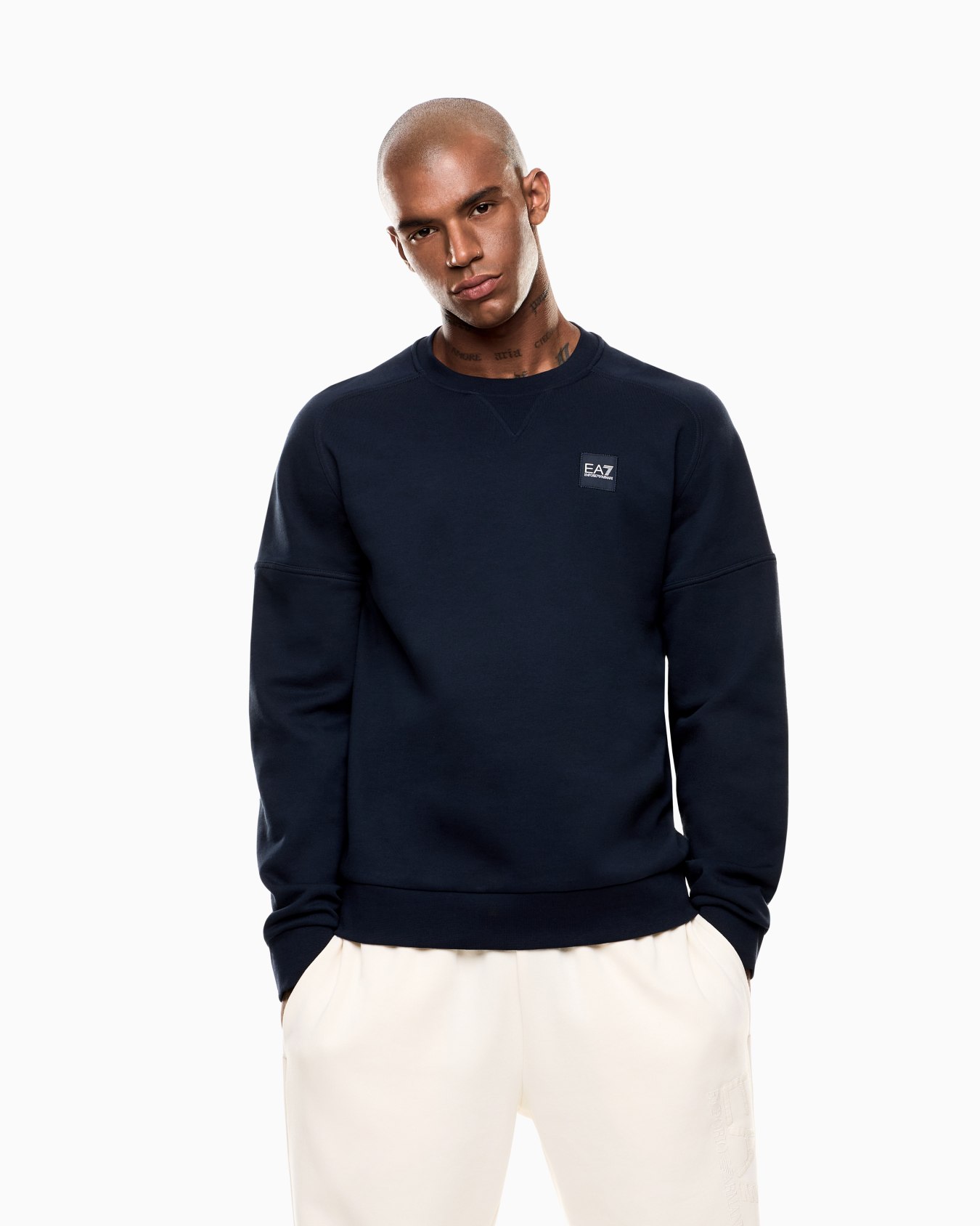 Sweat-shirt ras-du-cou Visibility en mélange de coton Diapositive 3