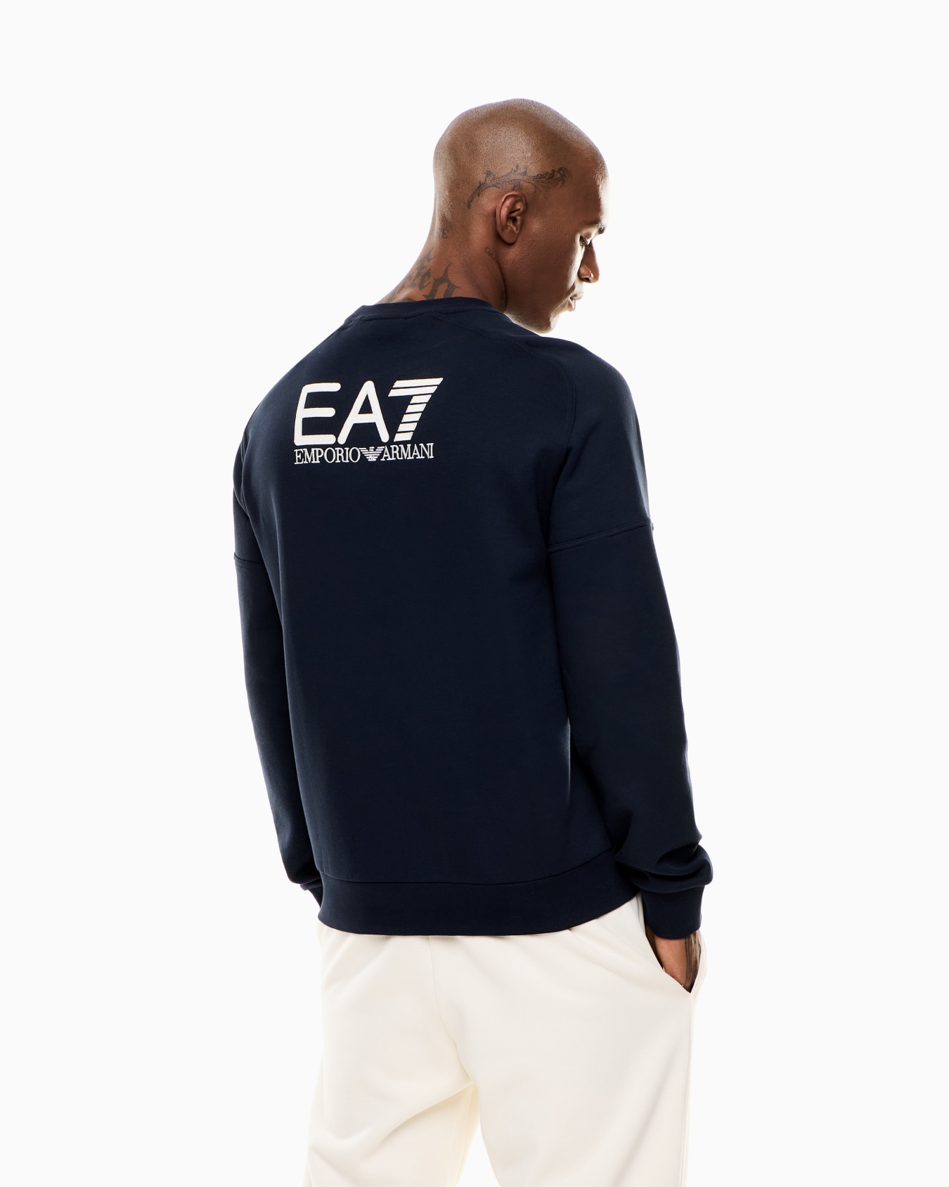 Sweat-shirt ras-du-cou Visibility en mélange de coton Diapositive 2