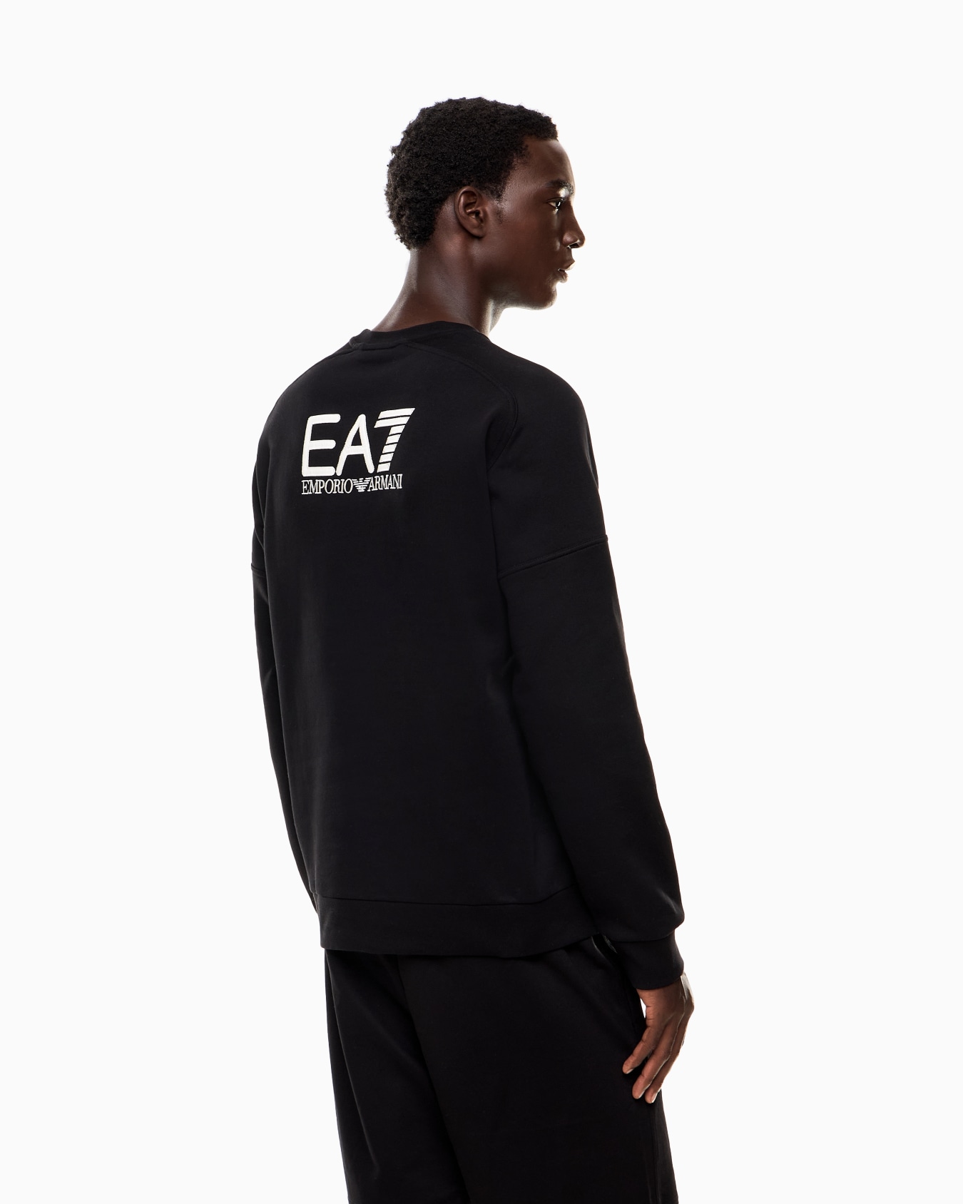 Visibility cotton-blend crew-neck sweatshirt Slide 2