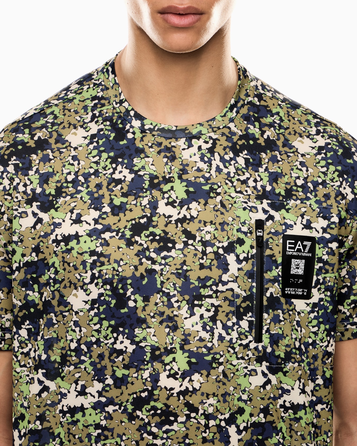Visibility クルーネックTシャツ ストレッチビスコース混紡 スライドする 4