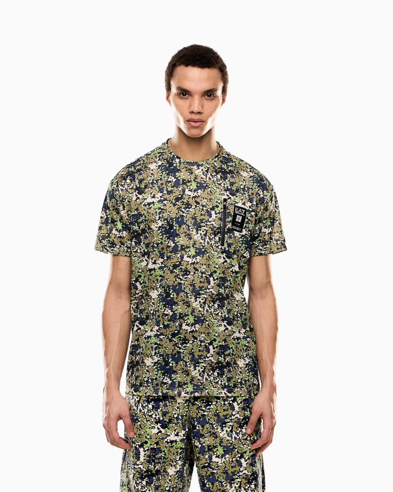 Visibility クルーネックTシャツ ストレッチビスコース混紡 スライドする 3