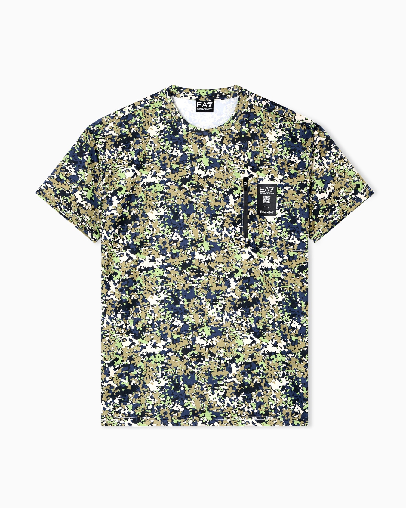 Visibility クルーネックTシャツ ストレッチビスコース混紡 スライドする 0
