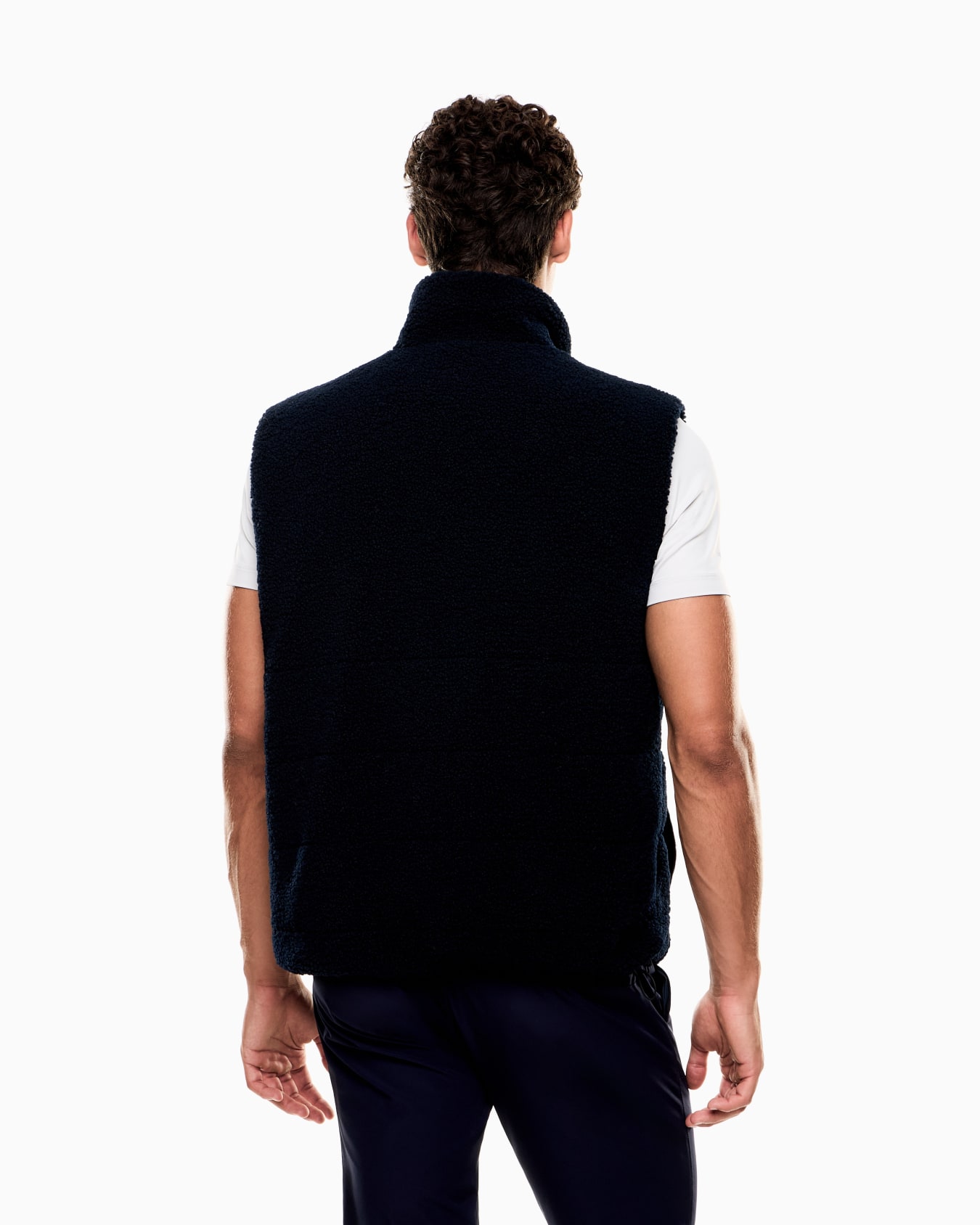Golf Club reversible gilet in nylon and teddy-effect fabric Slide 2