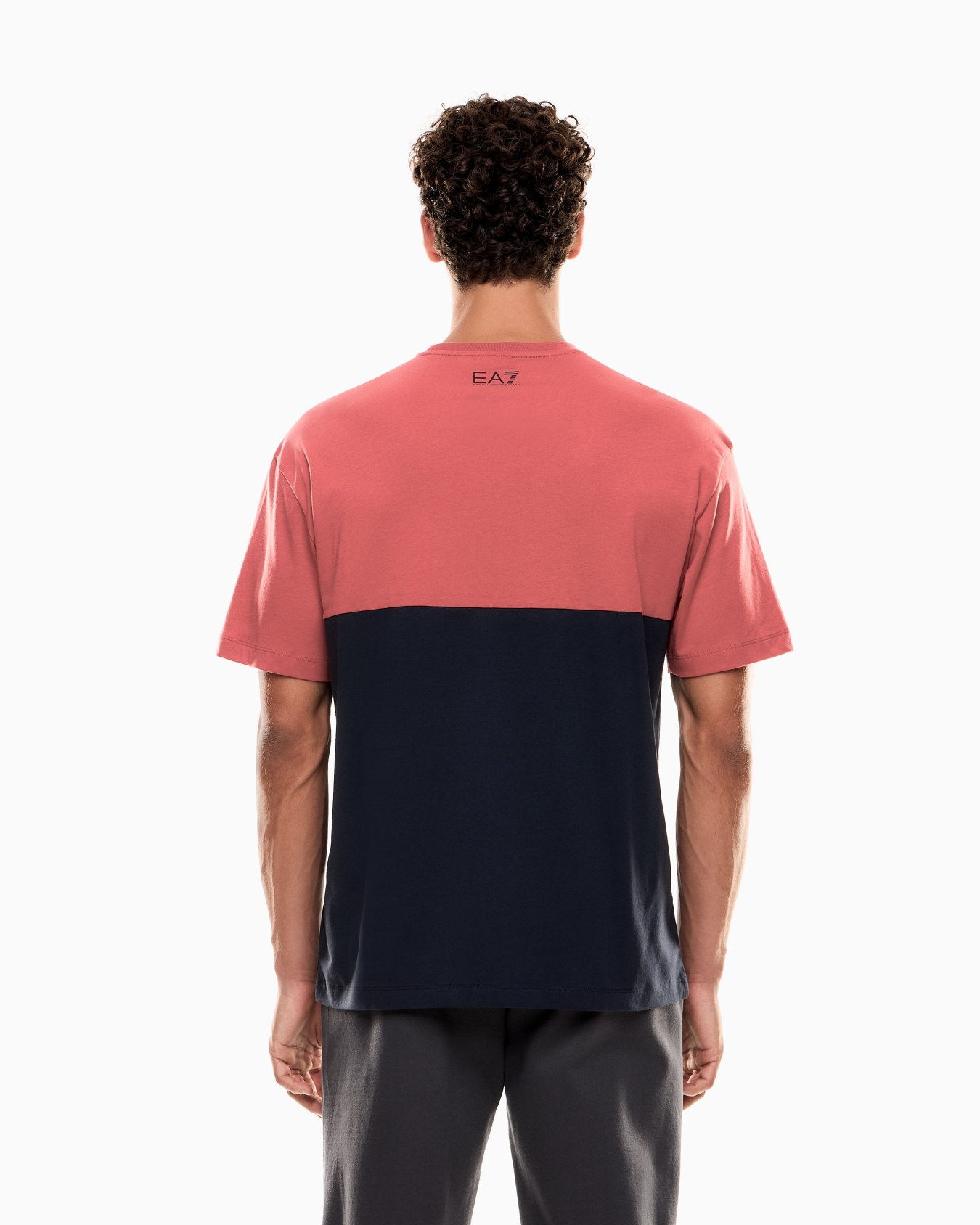 Athletic Colour Block クルーネックTシャツ コットン混紡 スライドする 2