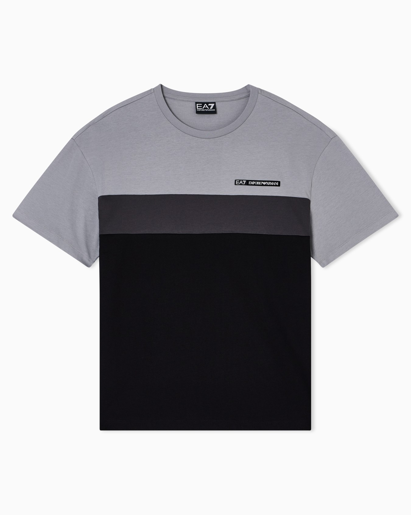 Athletic Colour Block クルーネックTシャツ コットン混紡 スライドする 0
