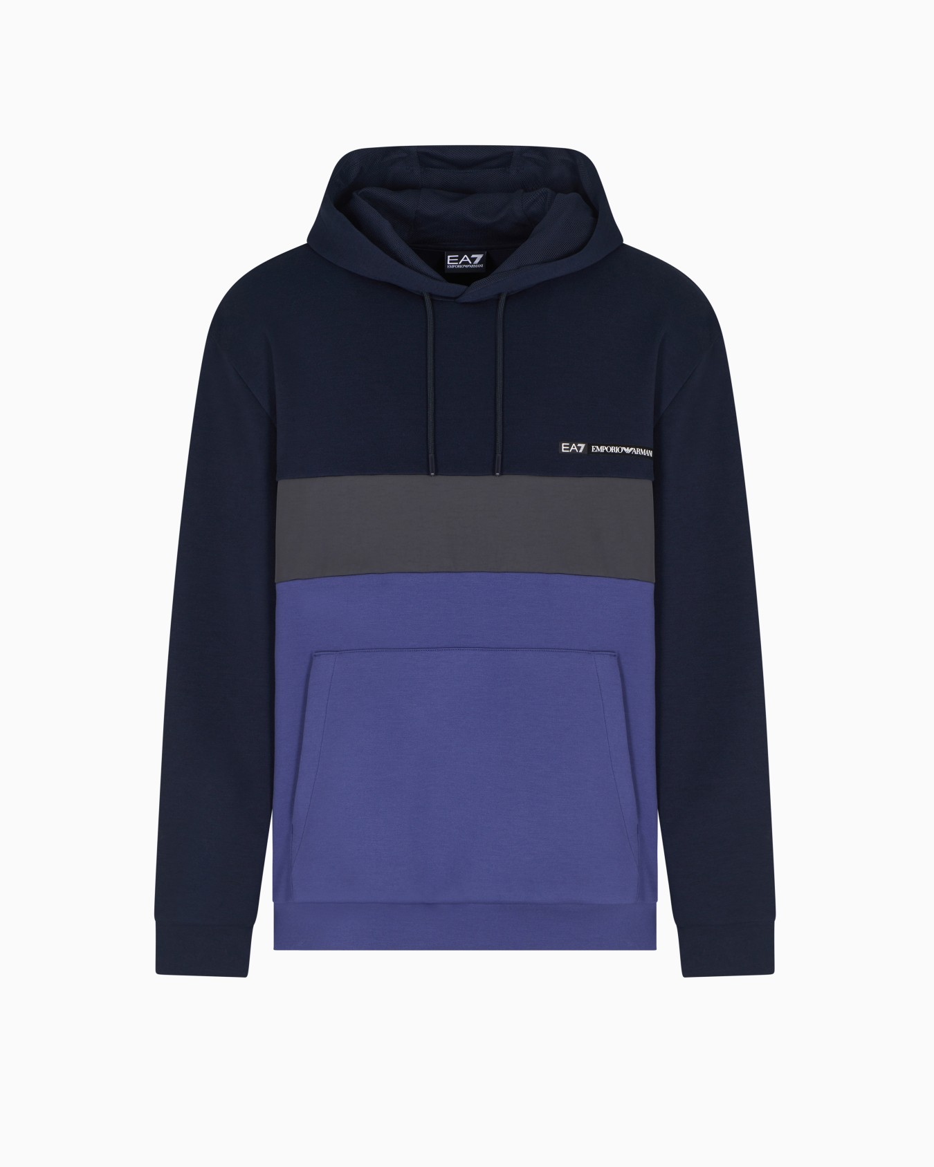 Sudadera con capucha de nailon y mezcla de viscosa Athletic Colour Block Diapositiva 0