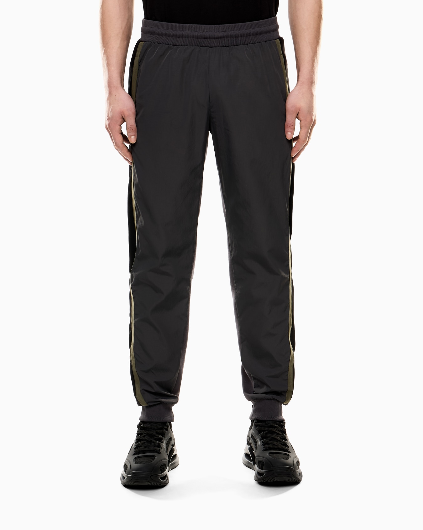 Athletic Colour Block joggers in a nylon and viscose blend Slide 3