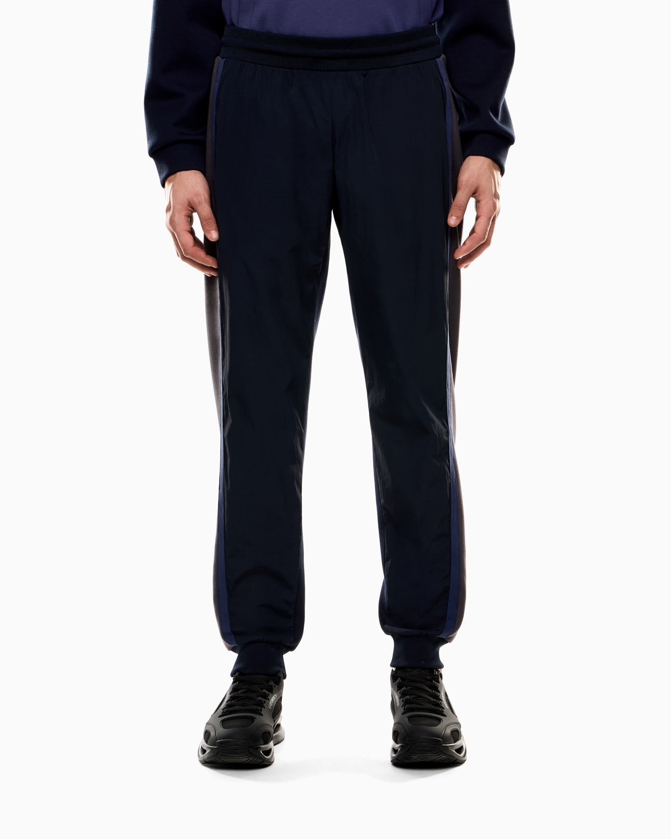 Pantalones de chándal de nailon y mezcla de viscosa Athletic Colour Block Diapositiva 3