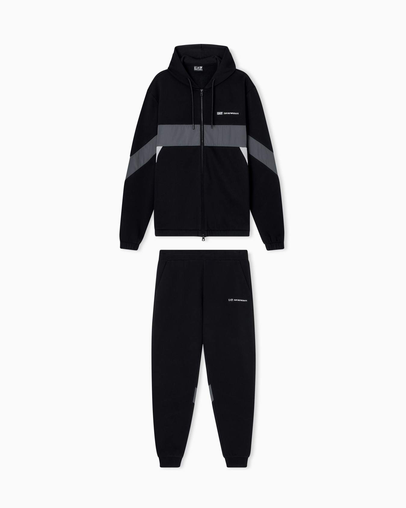 Athletic Colour Block cotton-blend tracksuit  Slide 0