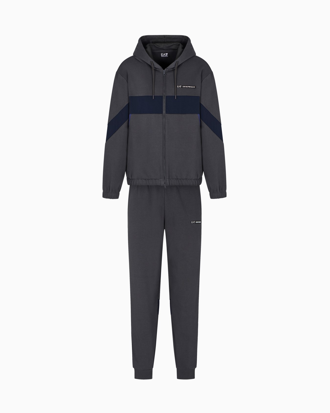Athletic Colour Block cotton-blend tracksuit  Slide 0