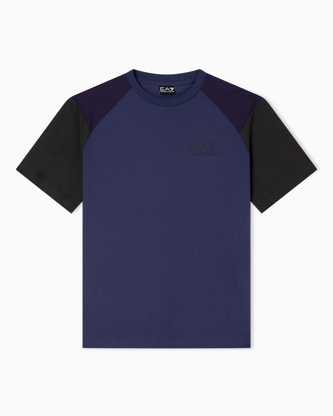 T-shirt girocollo Athletic Colour Block in misto cotone organico ASV Slide 0