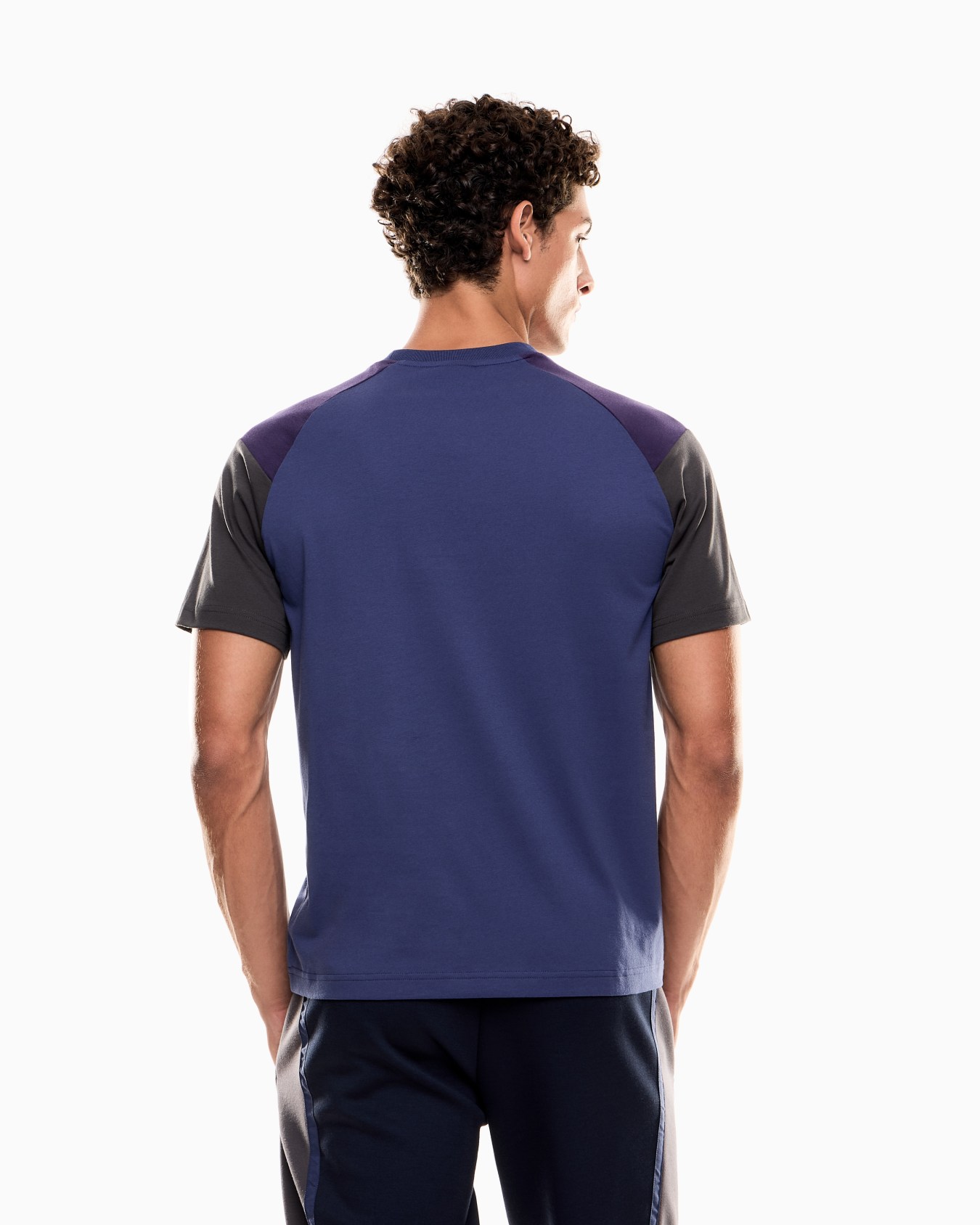 T-shirt girocollo Athletic Colour Block in misto cotone organico ASV Slide 2