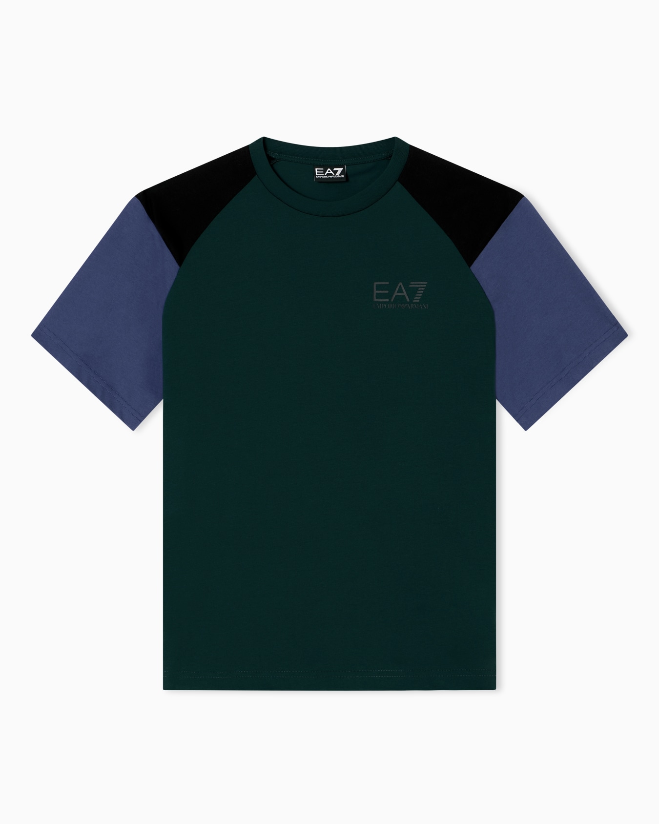 T-shirt girocollo Athletic Colour Block in misto cotone organico ASV Slide 0