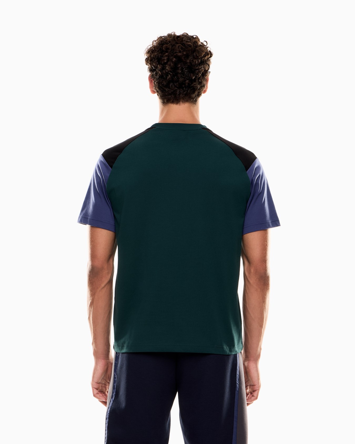 T-shirt girocollo Athletic Colour Block in misto cotone organico ASV Slide 2