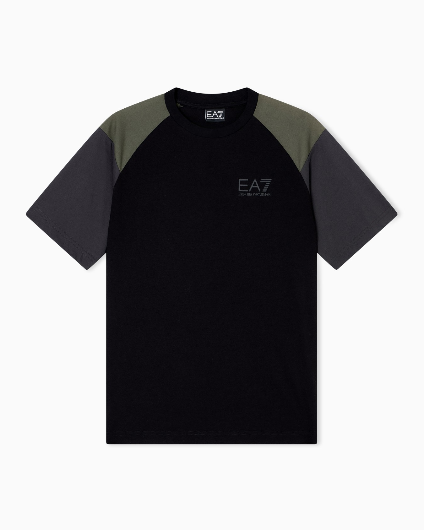 T-shirt girocollo Athletic Colour Block in misto cotone organico ASV Slide 0