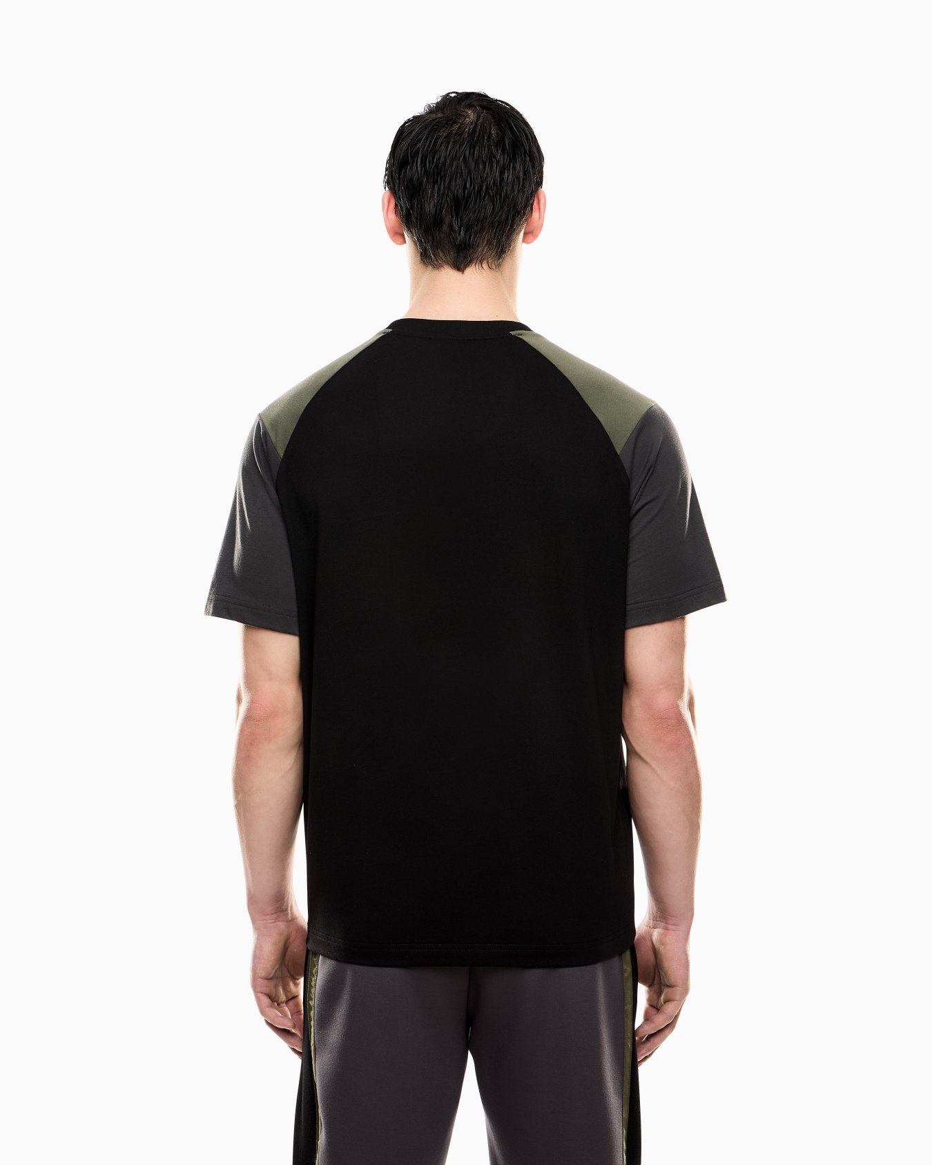 T-shirt girocollo Athletic Colour Block in misto cotone organico ASV Slide 2