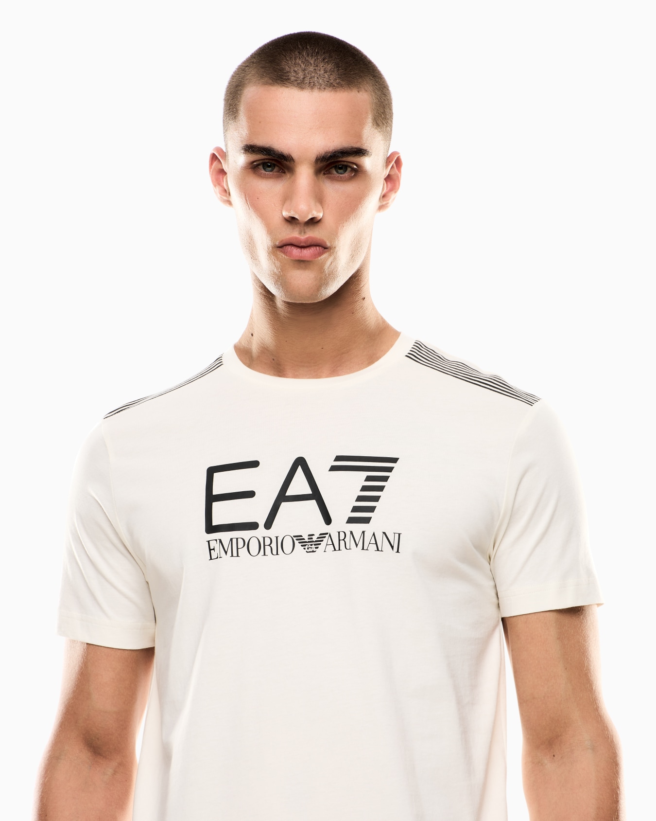 ASV 7 Lines Jersey-T-Shirt aus einer Baumwoll-Mischung mit Rundhalsausschnitt Folie 4