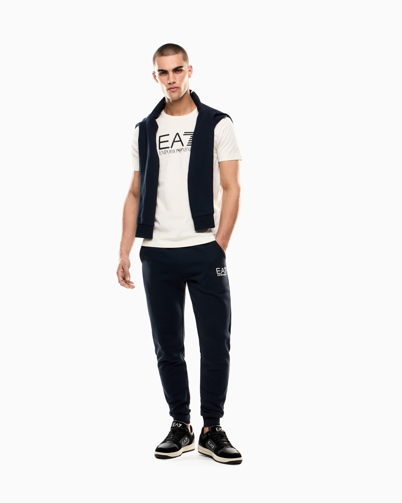 ASV 7 Lines Jersey-T-Shirt aus einer Baumwoll-Mischung mit Rundhalsausschnitt Folie 1